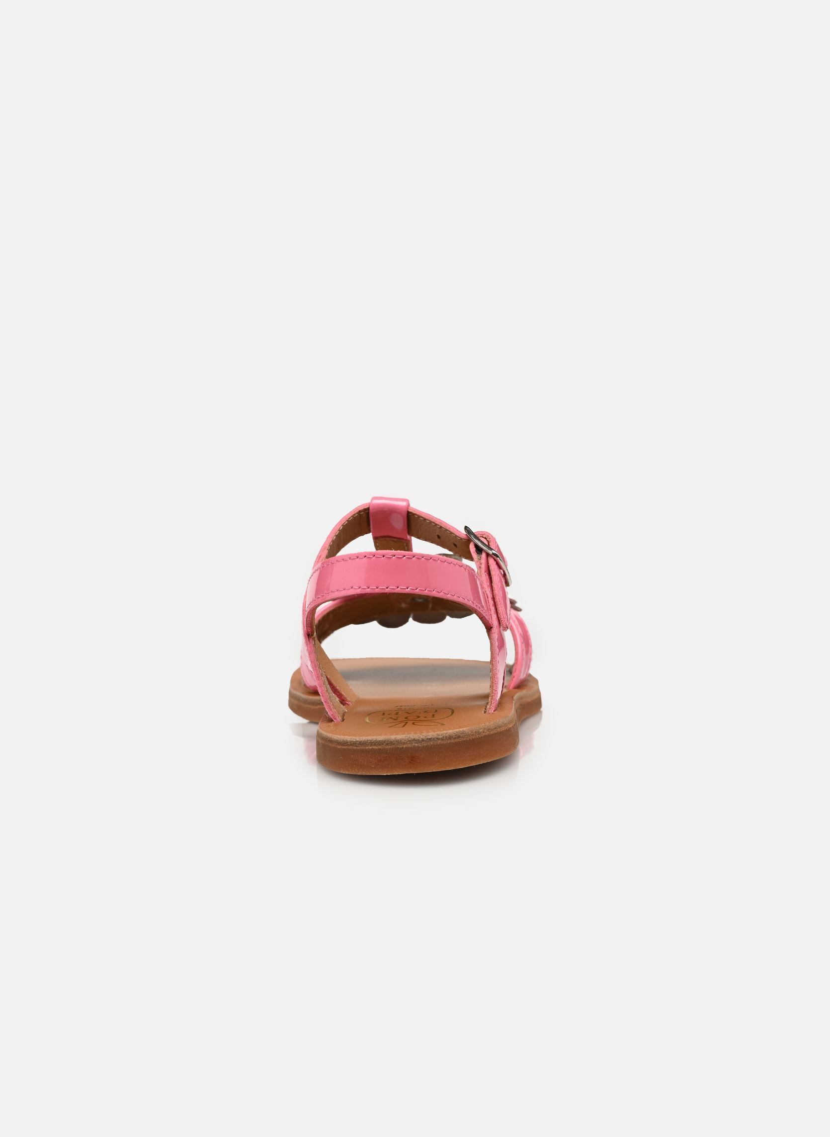 Sandalen Plagette Big Flo meisjes roze Pom d Api Sandalen Plagette Big Flo meisjes roze BUBBLE GUM