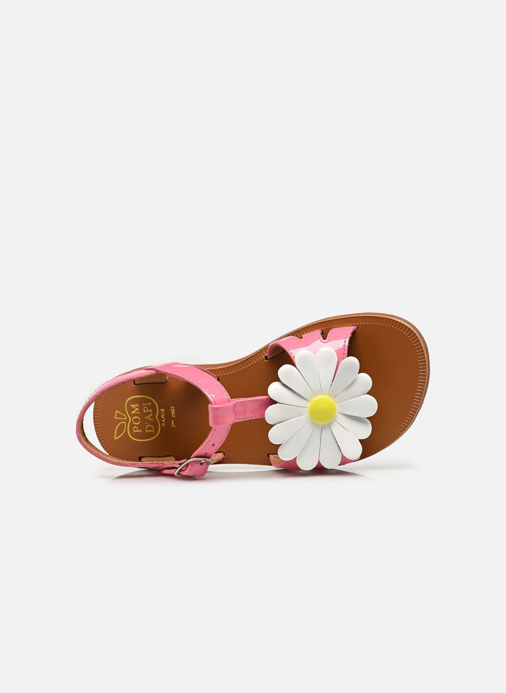 Sandalen Plagette Big Flo meisjes roze Pom d Api Sandalen Plagette Big Flo meisjes roze BUBBLE GUM