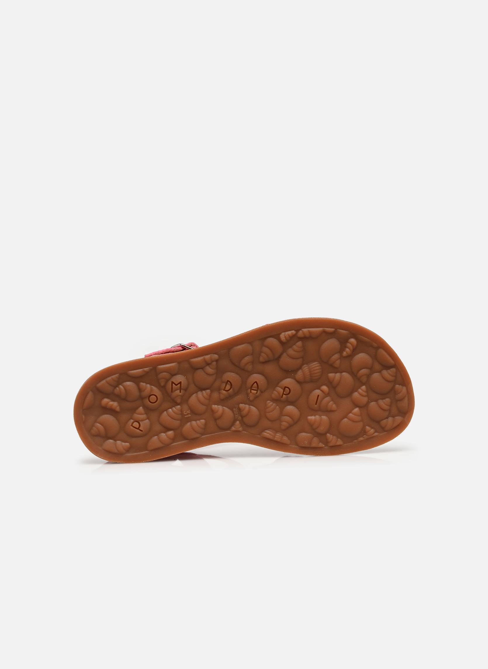 Sandalen Plagette Big Flo meisjes roze Pom d Api Sandalen Plagette Big Flo meisjes roze BUBBLE GUM