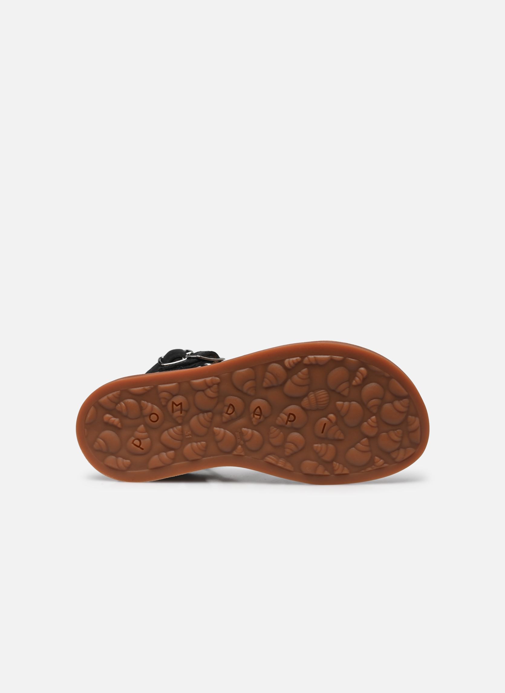 Sandalen Plagette Stud mädchen schwarz Pom d Api Sandalen Plagette Stud mädchen schwarz NOIR