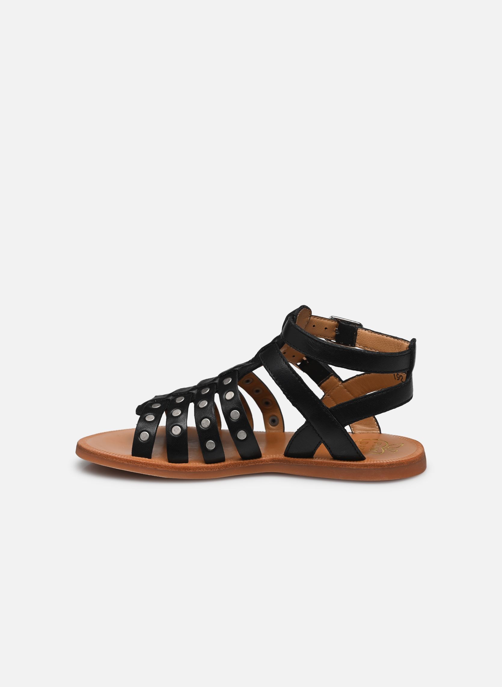 Sandali Plagette Stud bambina nero Pom d Api Sandali Plagette Stud bambina nero NOIR 2