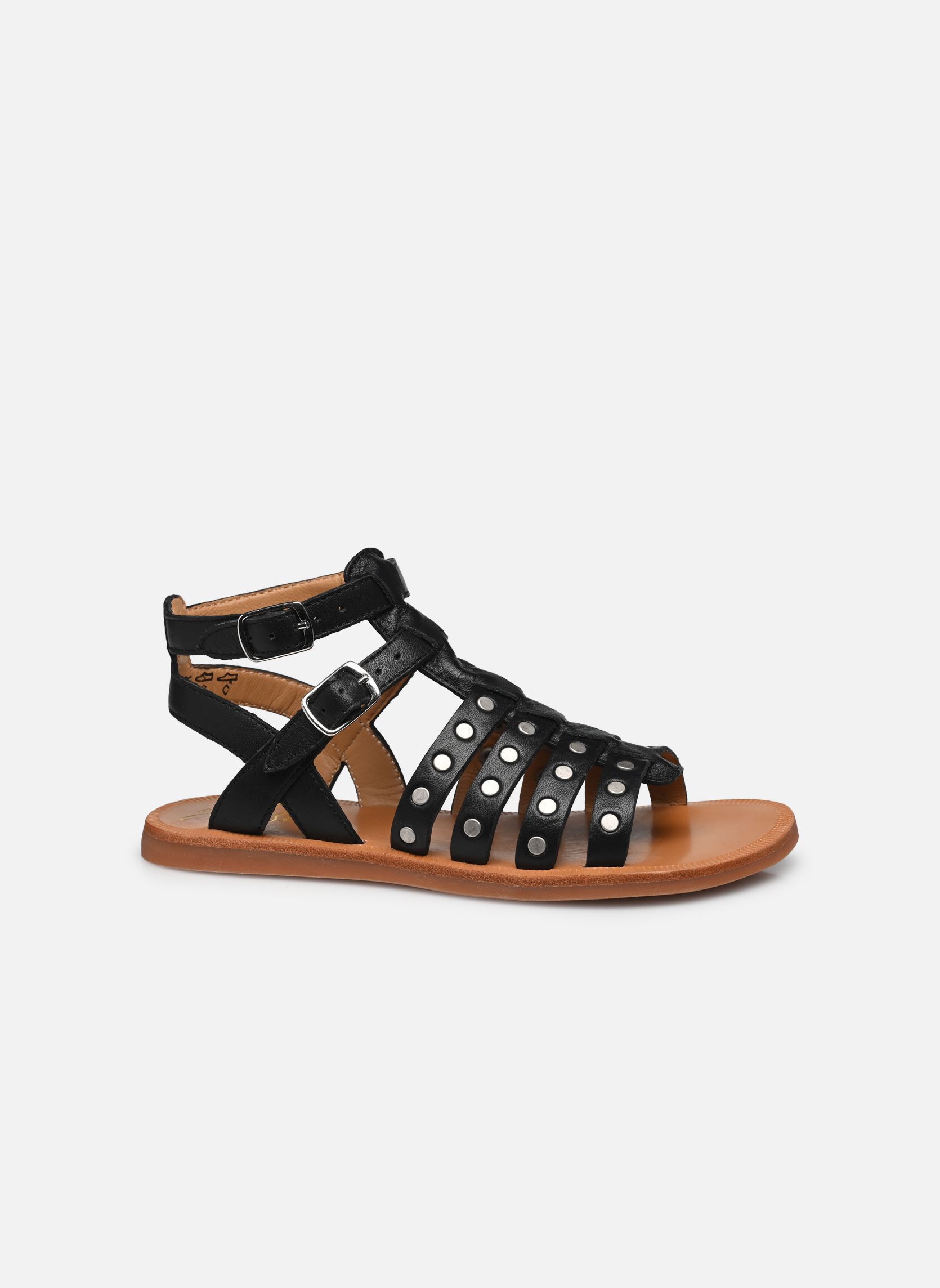 Sandali Plagette Stud bambina nero Pom d Api Sandali Plagette Stud bambina nero NOIR 2
