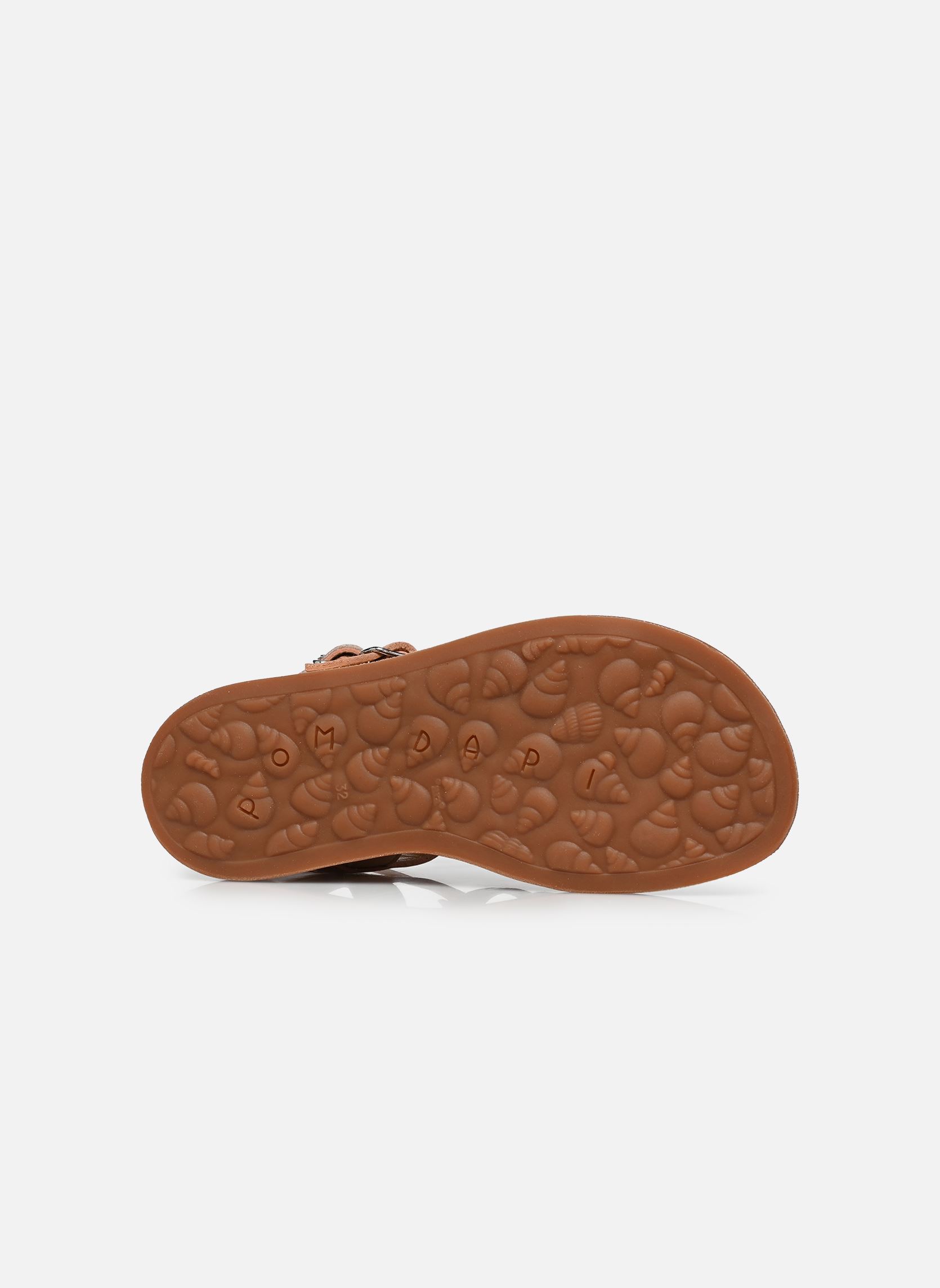 Sandalen Plagette Stud mädchen silber Pom d Api Sandalen Plagette Stud mädchen silber CUIVRE