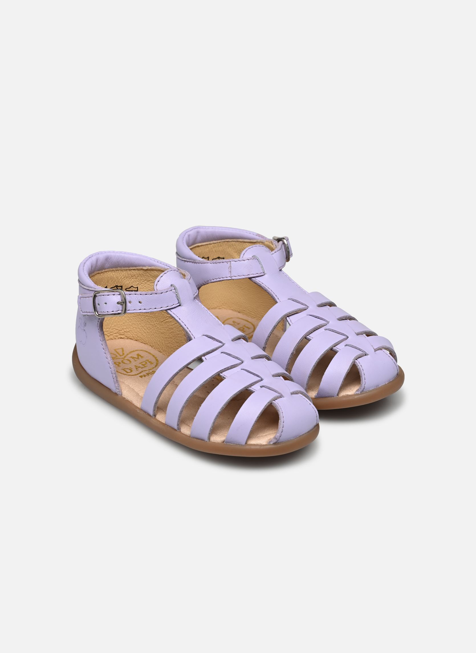 Sandales Stand-Up Strap fille violet Pom d Api Sandales Stand-Up Strap fille violet LILAS