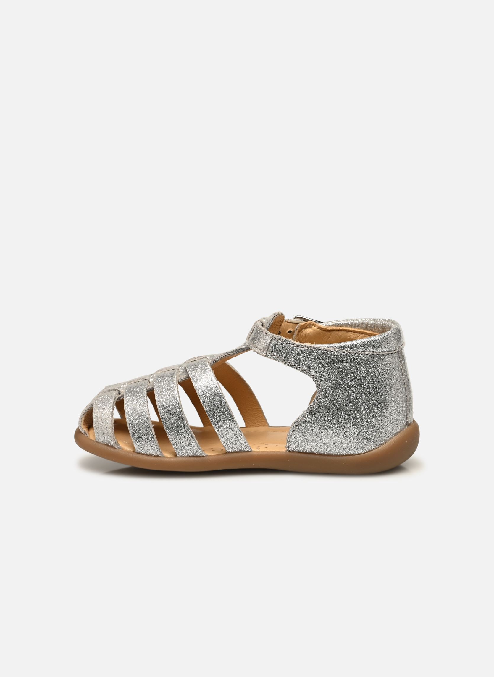Sandales Stand-Up Strap fille argent Pom d Api Sandales Stand-Up Strap fille argent ARGENT
