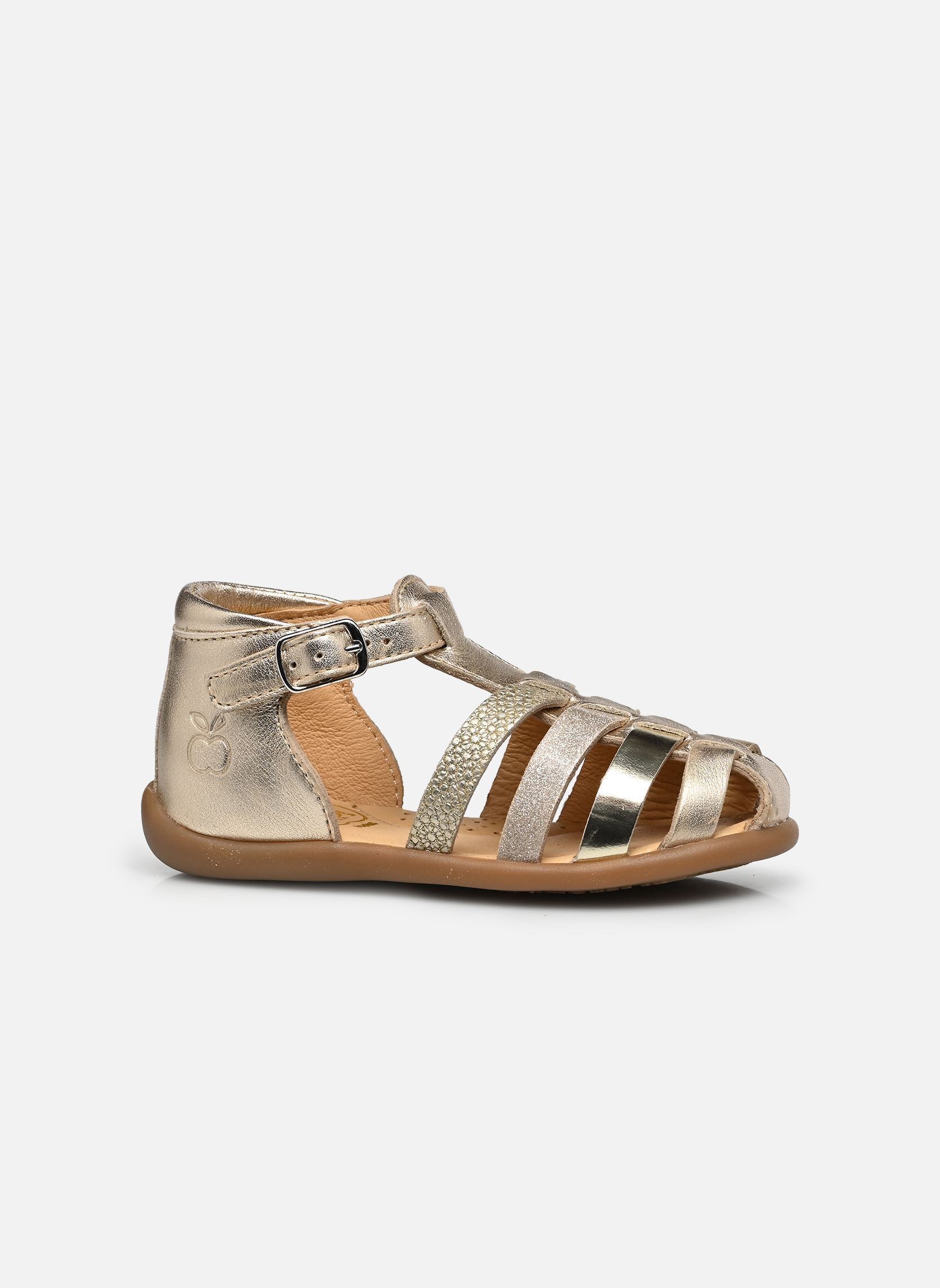 Sandalen Stand-Up Strap mädchen gold und bronze Pom d Api Sandalen Stand-Up Strap mädchen gold und bronze PLATINO