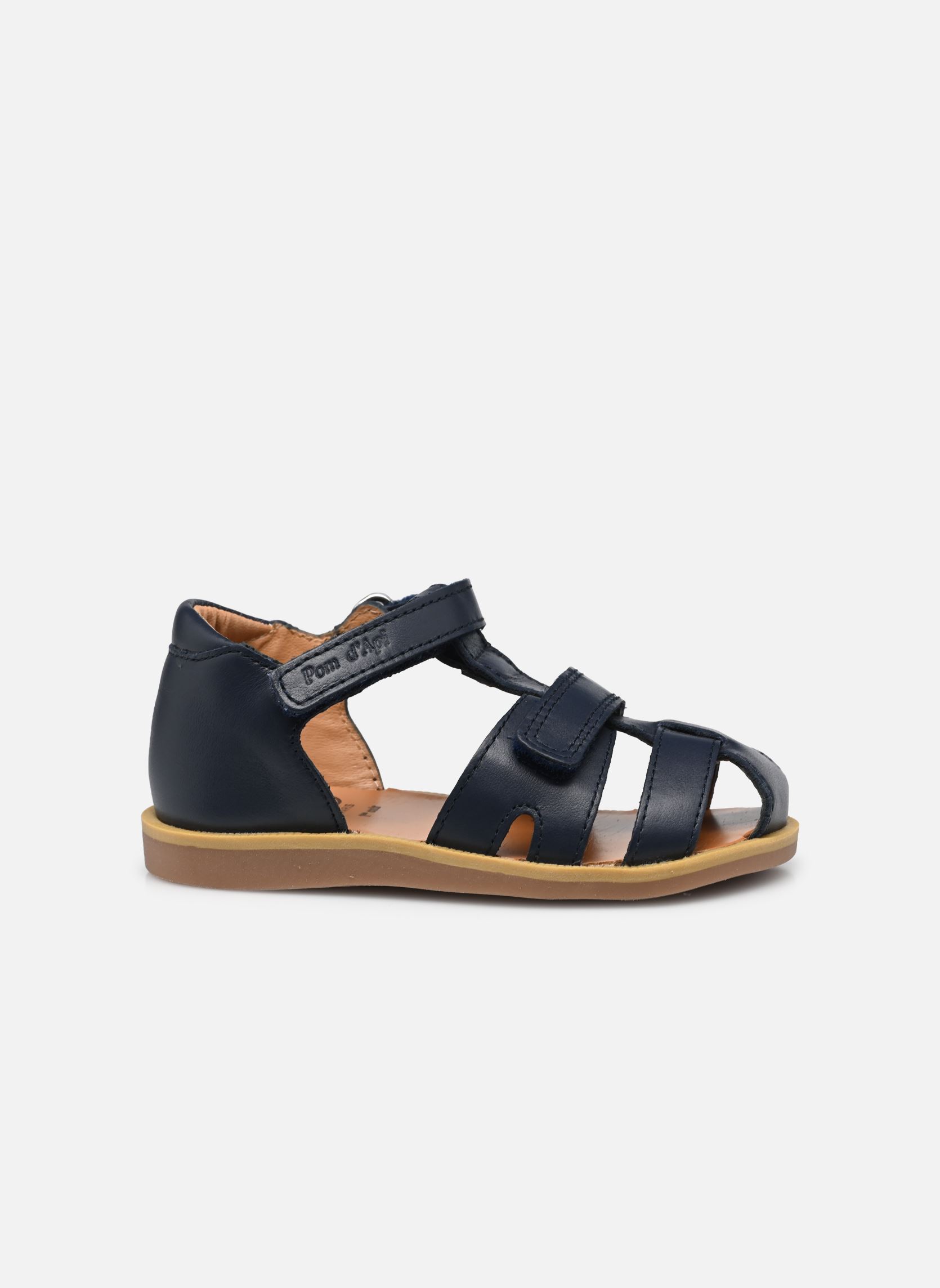 Sandales Poppy Boy Strap garçon bleu Pom d Api Sandales Poppy Boy Strap garçon bleu MARINE