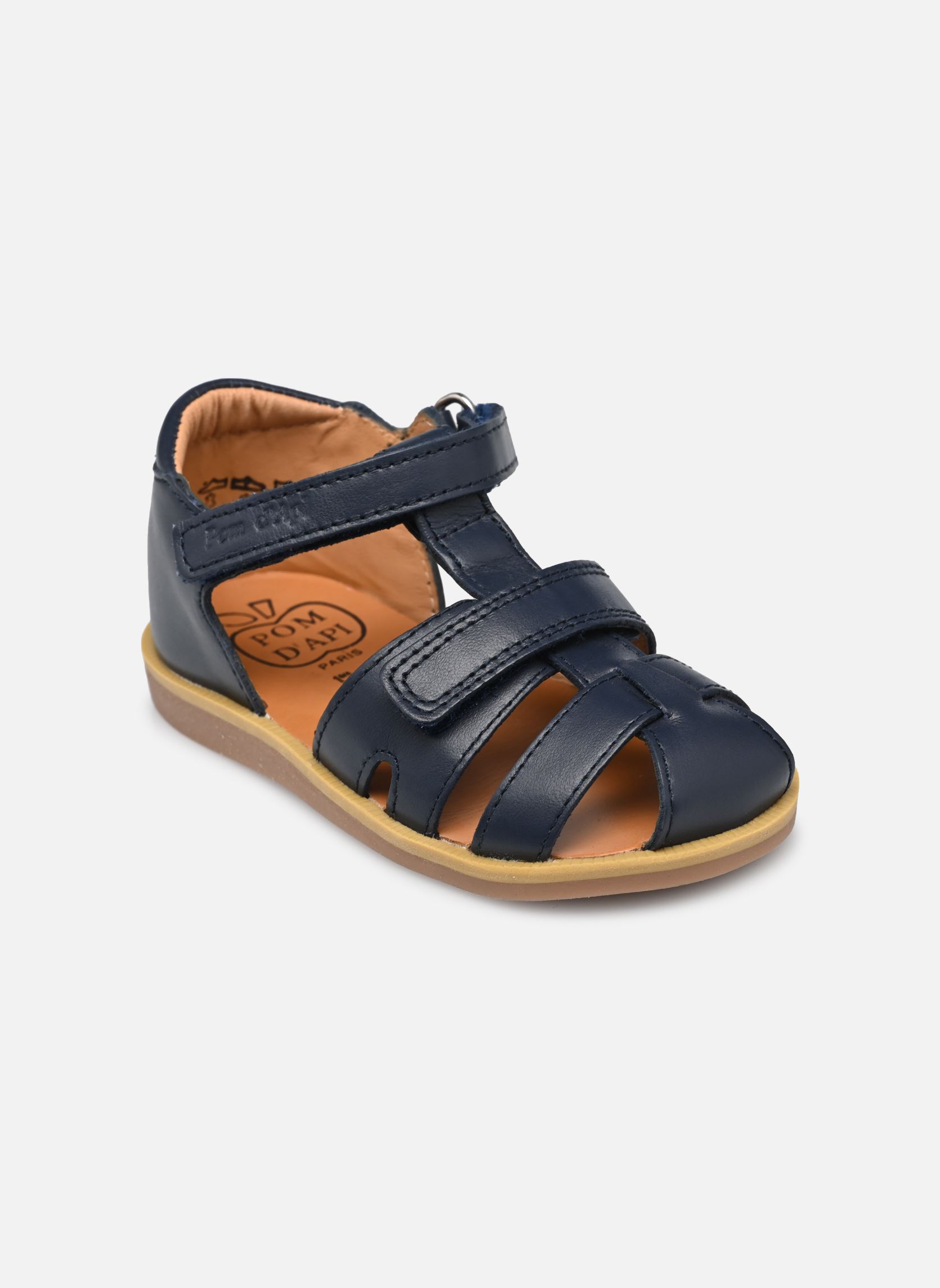 Sandales Poppy Boy Strap garçon bleu Pom d Api Sandales Poppy Boy Strap garçon bleu MARINE