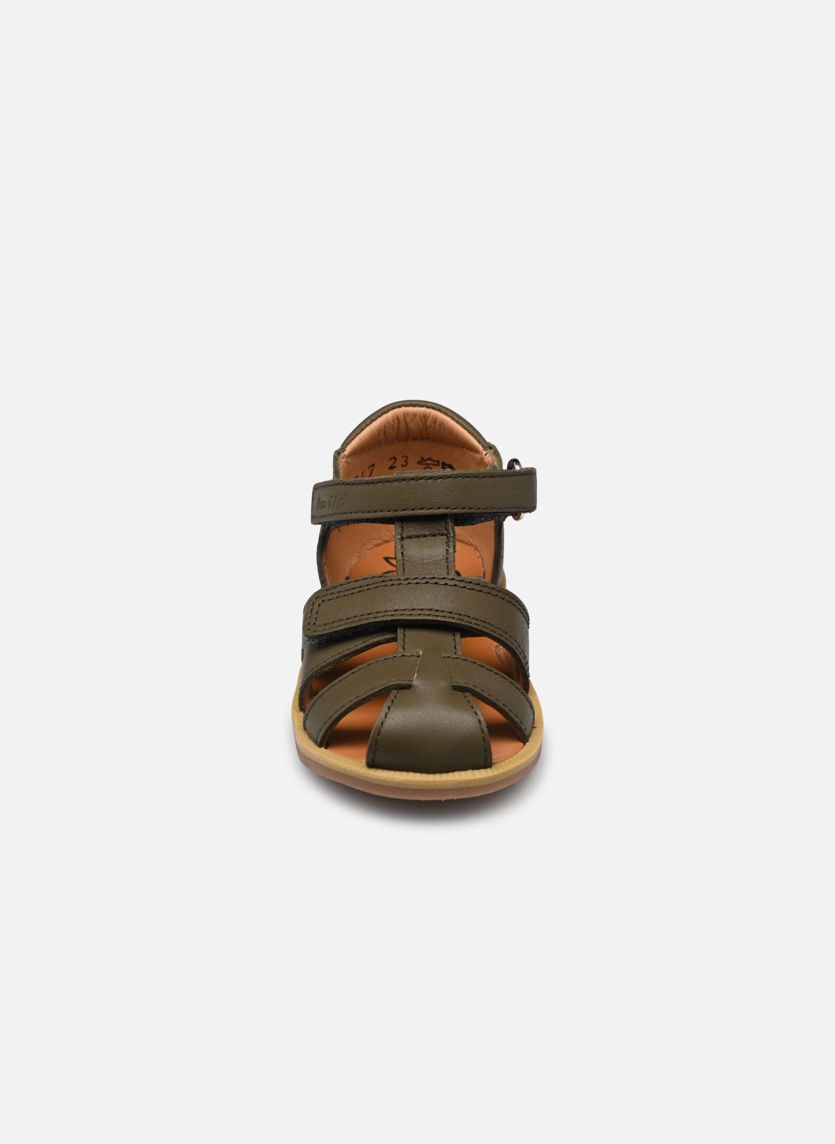 Sandales Poppy Boy Strap garçon vert Pom d Api Sandales Poppy Boy Strap garçon vert KAKI
