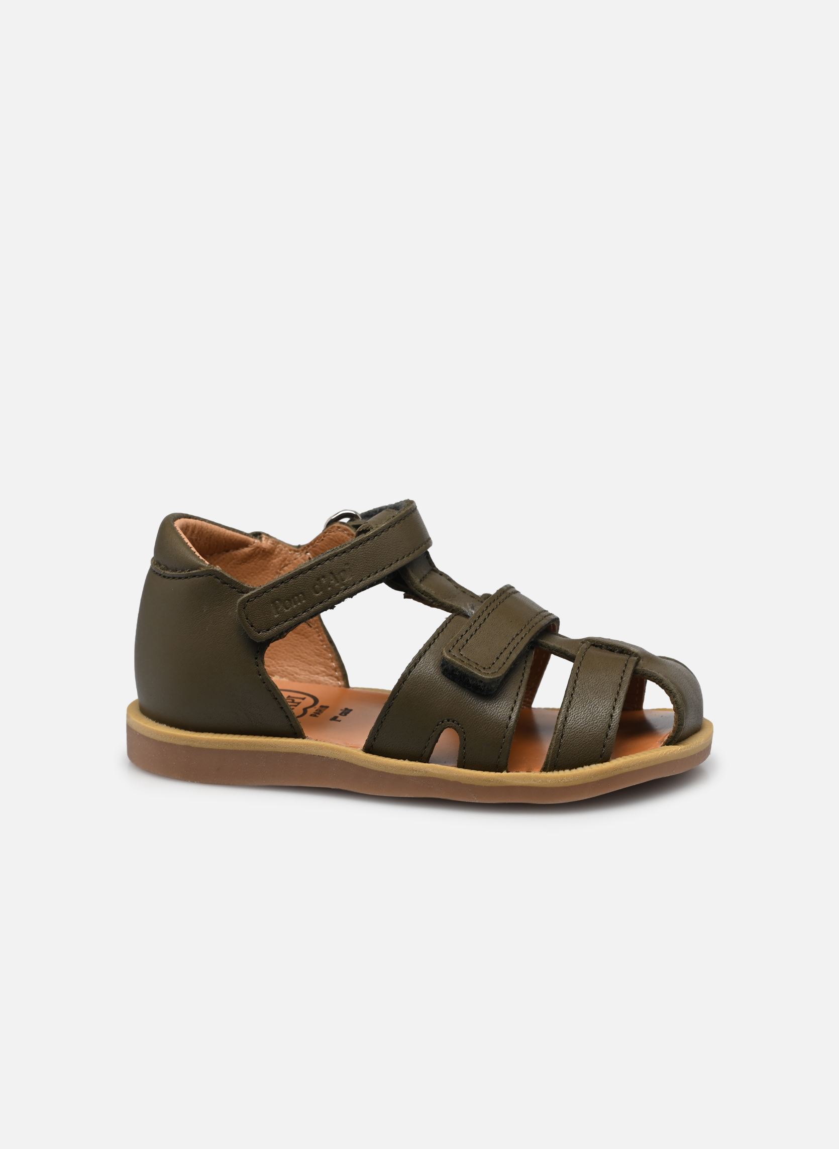 Sandales Poppy Boy Strap garçon vert Pom d Api Sandales Poppy Boy Strap garçon vert KAKI