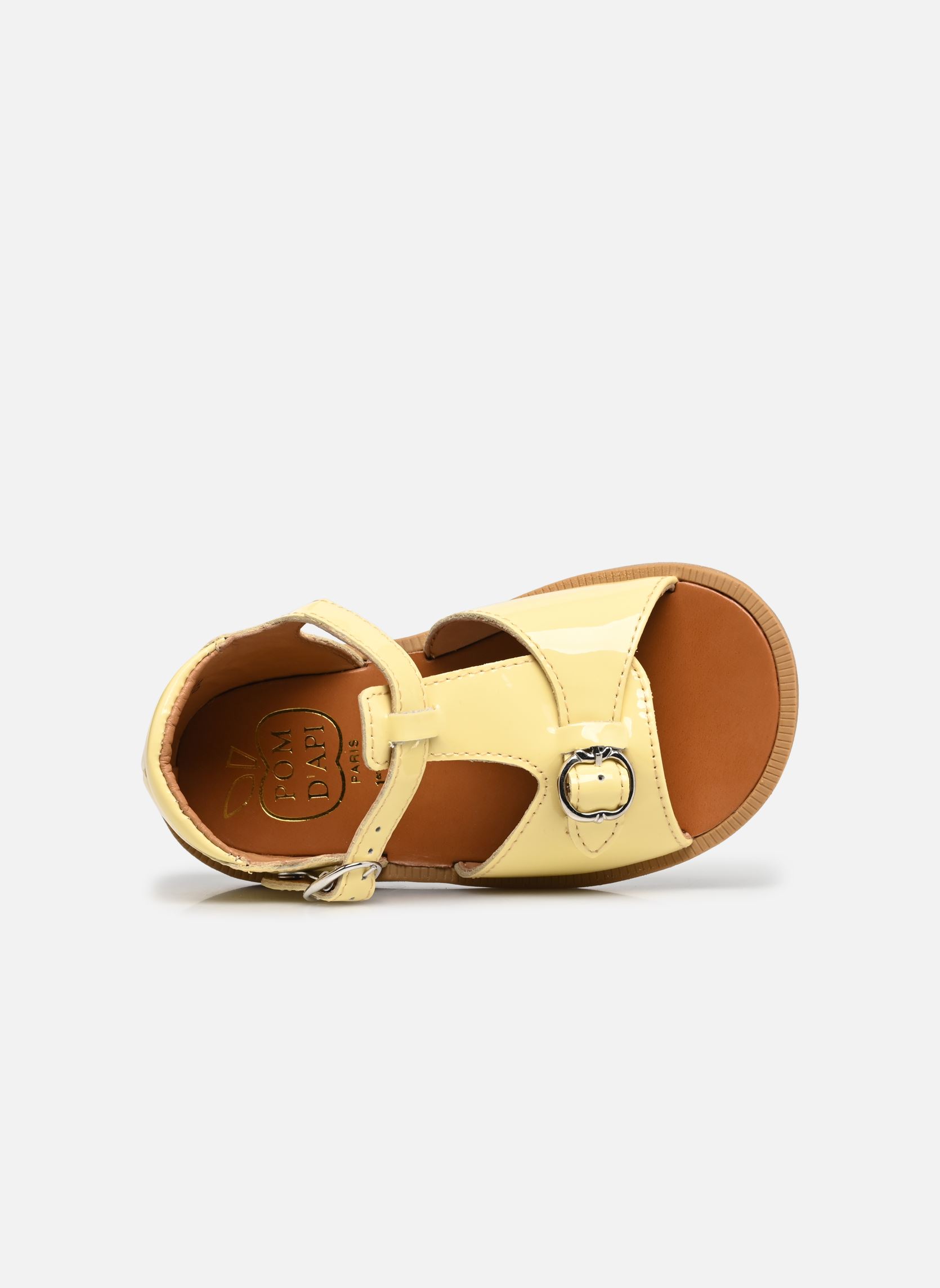 Sandales Poppy Bucky fille jaune Pom d Api Sandales Poppy Bucky fille jaune BUTTER