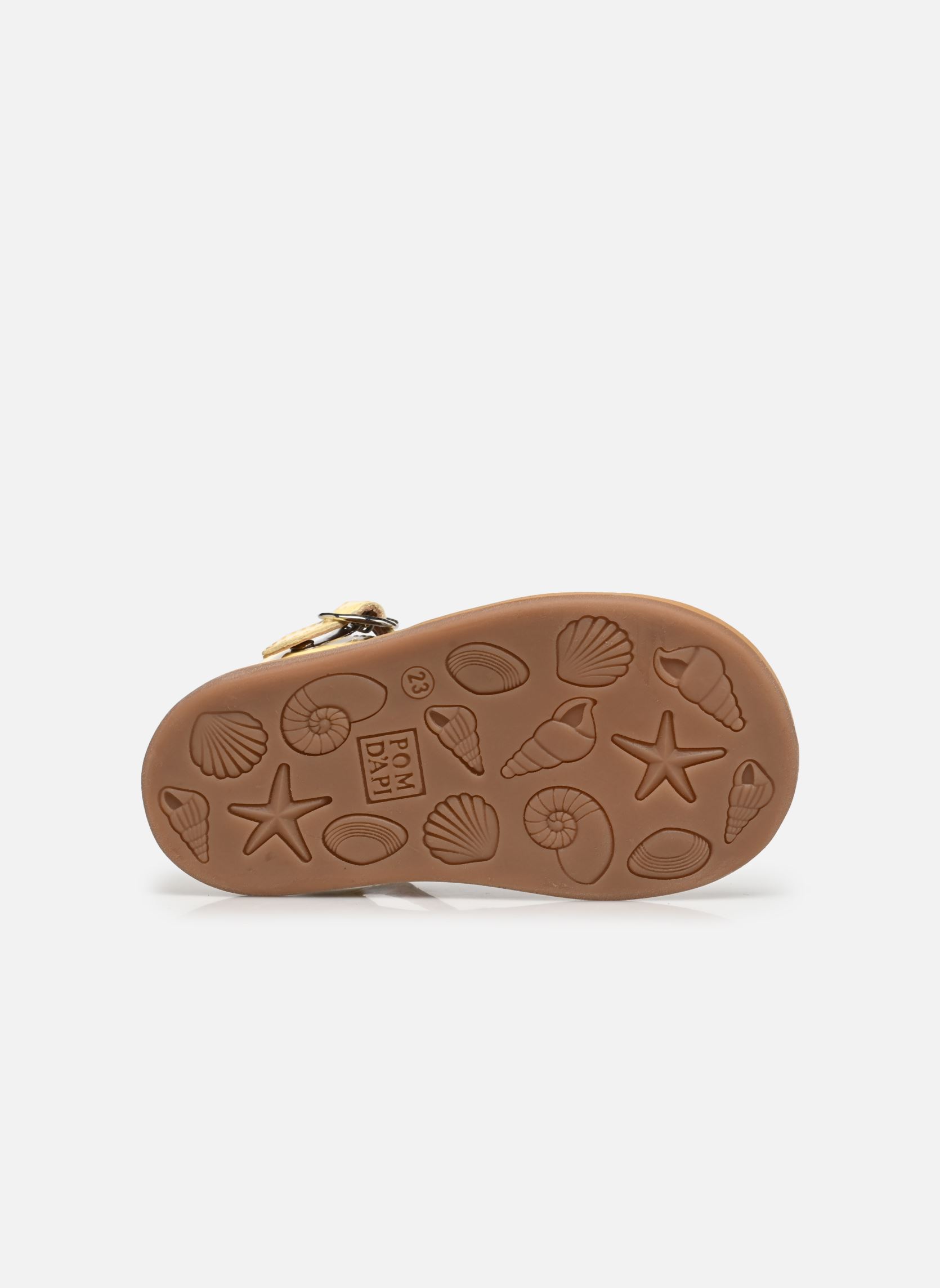 Sandales Poppy Bucky fille jaune Pom d Api Sandales Poppy Bucky fille jaune BUTTER