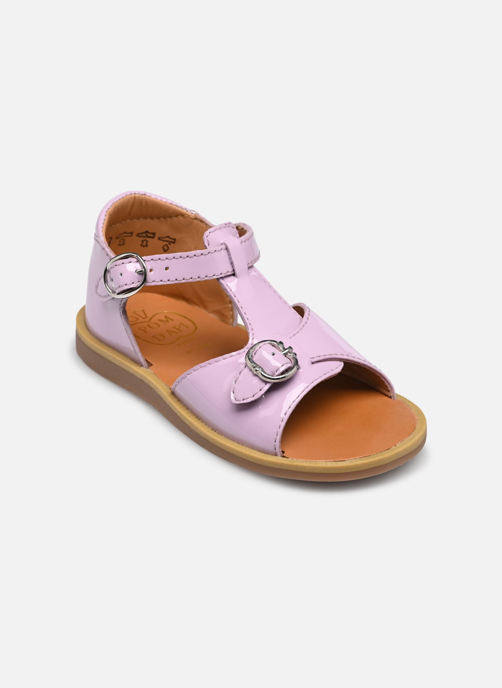 Sandales Poppy Bucky fille violet Pom d Api Sandales Poppy Bucky fille violet LILAS