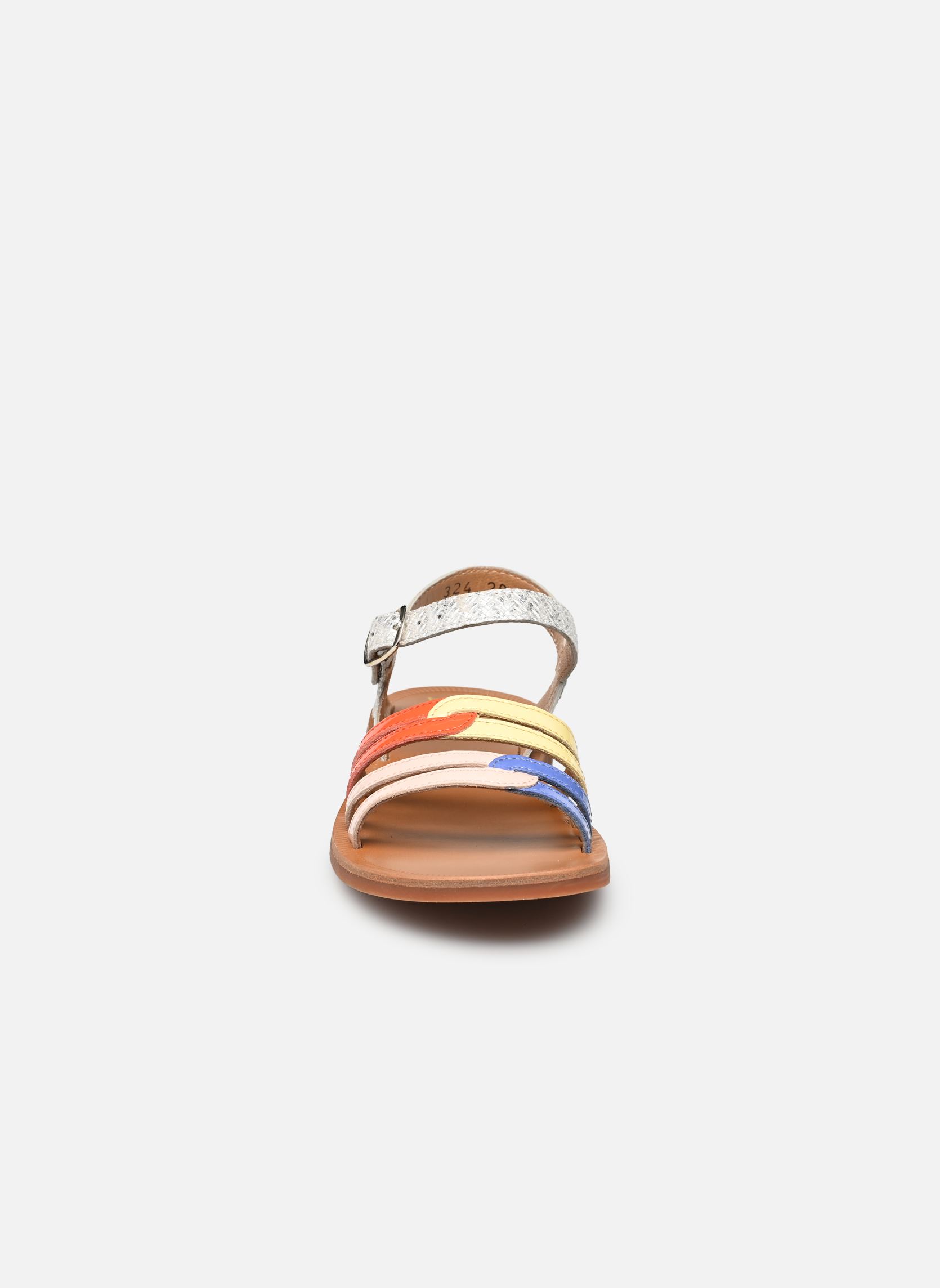 Sandalen Plagette Rainbow meisjes meerkleurig Pom d Api Sandalen Plagette Rainbow meisjes meerkleurig BLANC