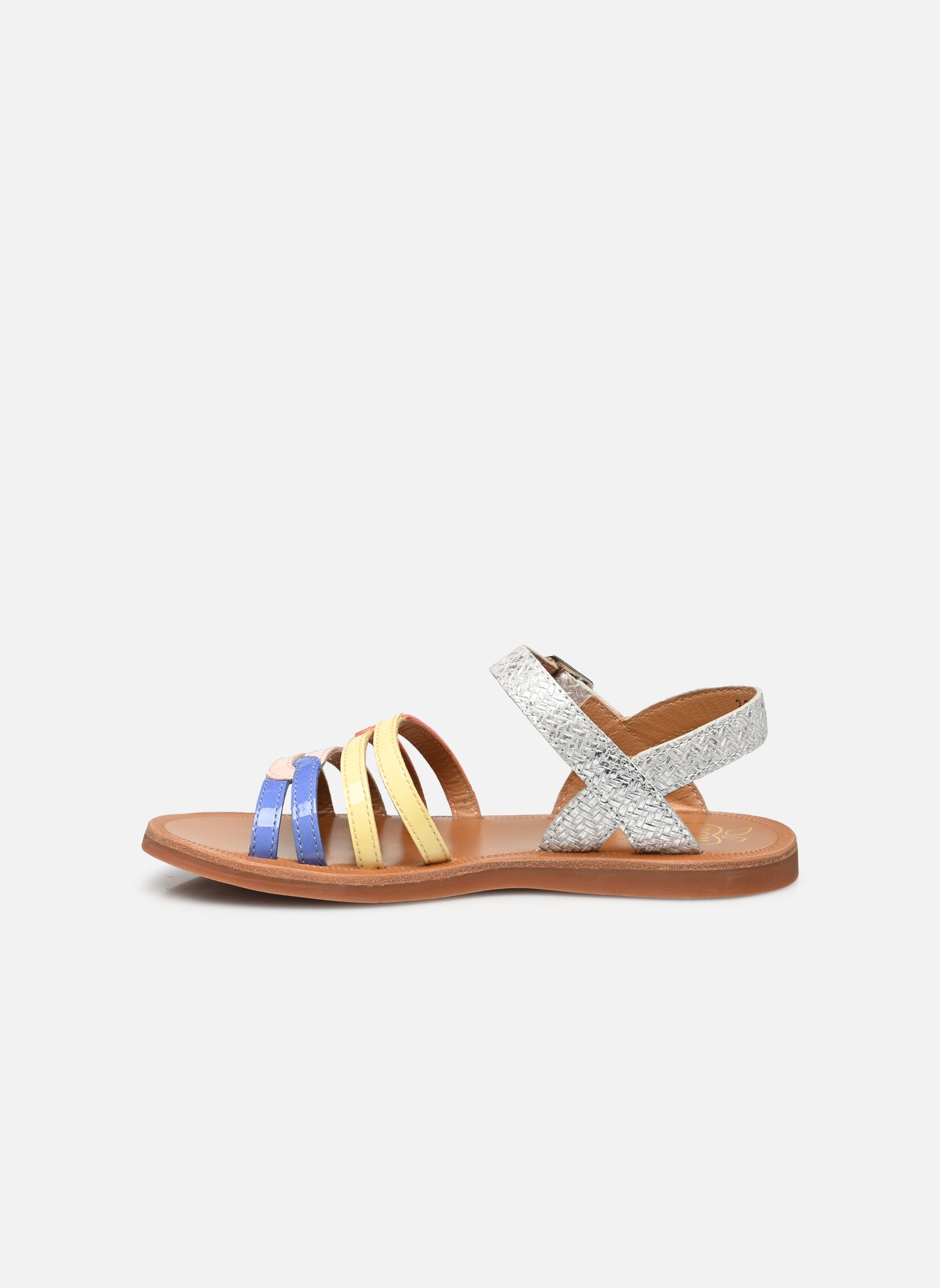 Sandalen Plagette Rainbow meisjes meerkleurig Pom d Api Sandalen Plagette Rainbow meisjes meerkleurig BLANC