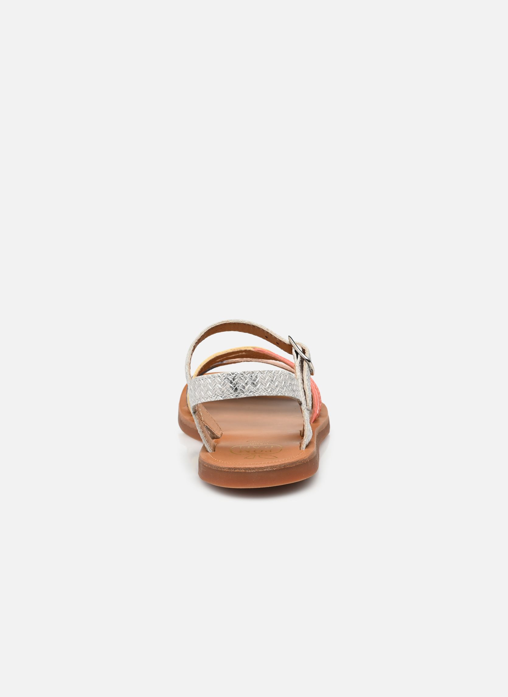 Sandalen Plagette Rainbow meisjes meerkleurig Pom d Api Sandalen Plagette Rainbow meisjes meerkleurig BLANC