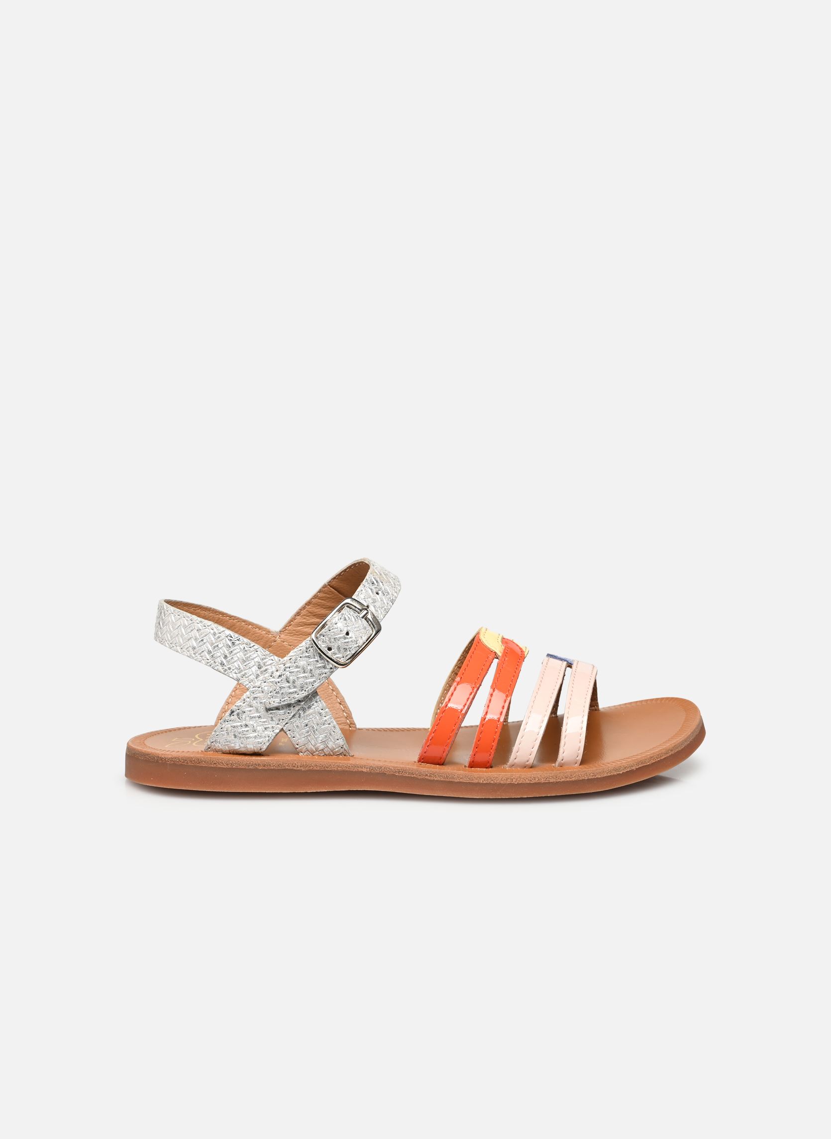 Sandalen Plagette Rainbow meisjes meerkleurig Pom d Api Sandalen Plagette Rainbow meisjes meerkleurig BLANC