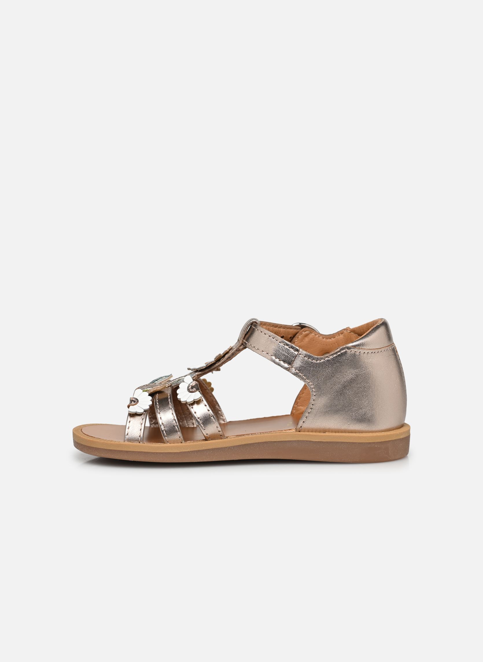 Sandales Poppy Multi Daisy fille or et bronze Pom d Api Sandales Poppy Multi Daisy fille or et bronze ORO PALLA