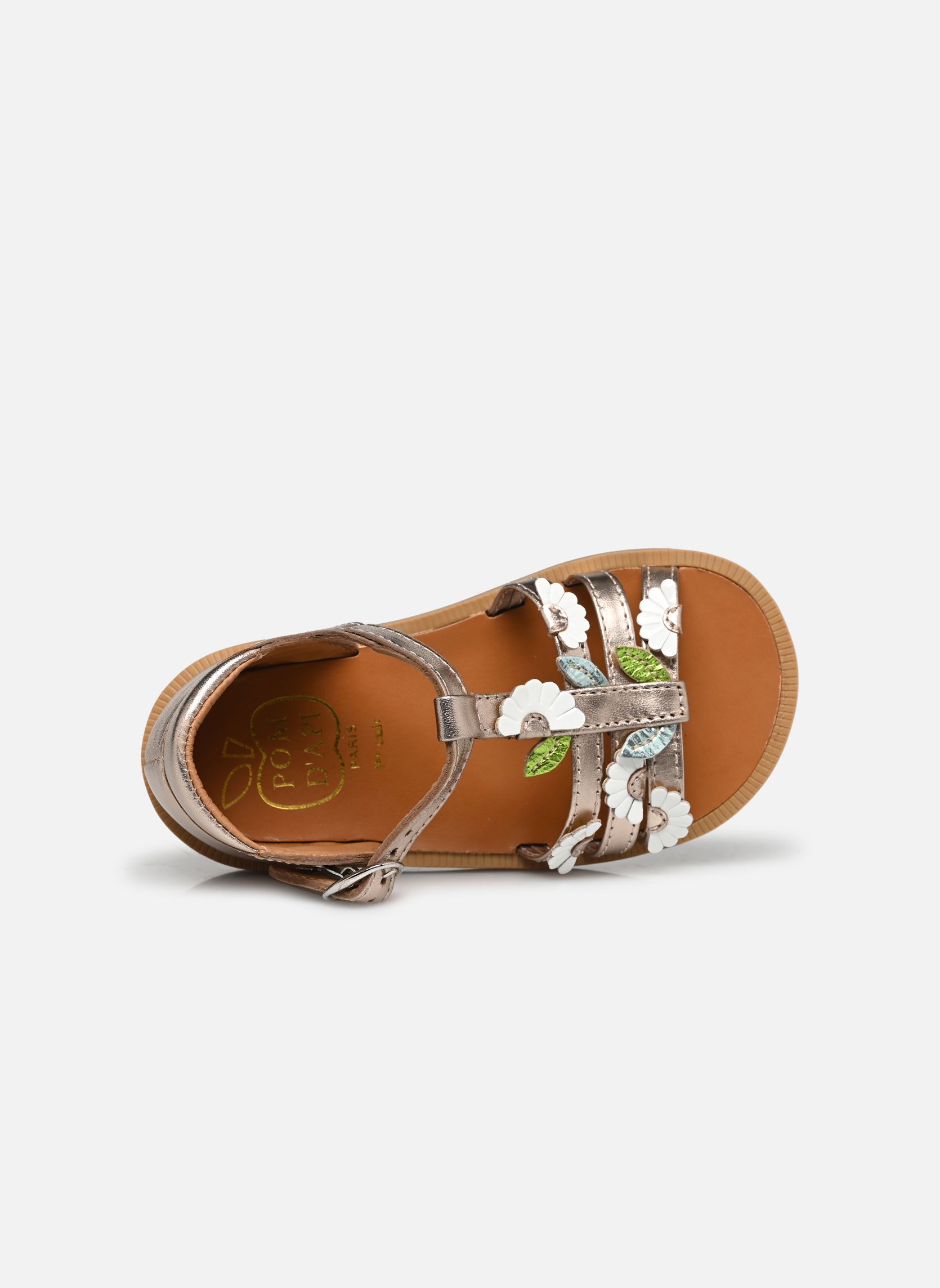 Sandales Poppy Multi Daisy fille or et bronze Pom d Api Sandales Poppy Multi Daisy fille or et bronze ORO PALLA