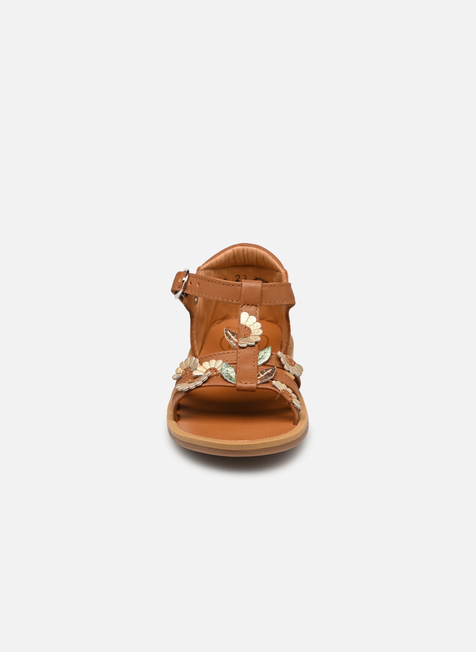 Sandalen Poppy Multi Daisy mädchen braun Pom d Api Sandalen Poppy Multi Daisy mädchen braun CAMEL