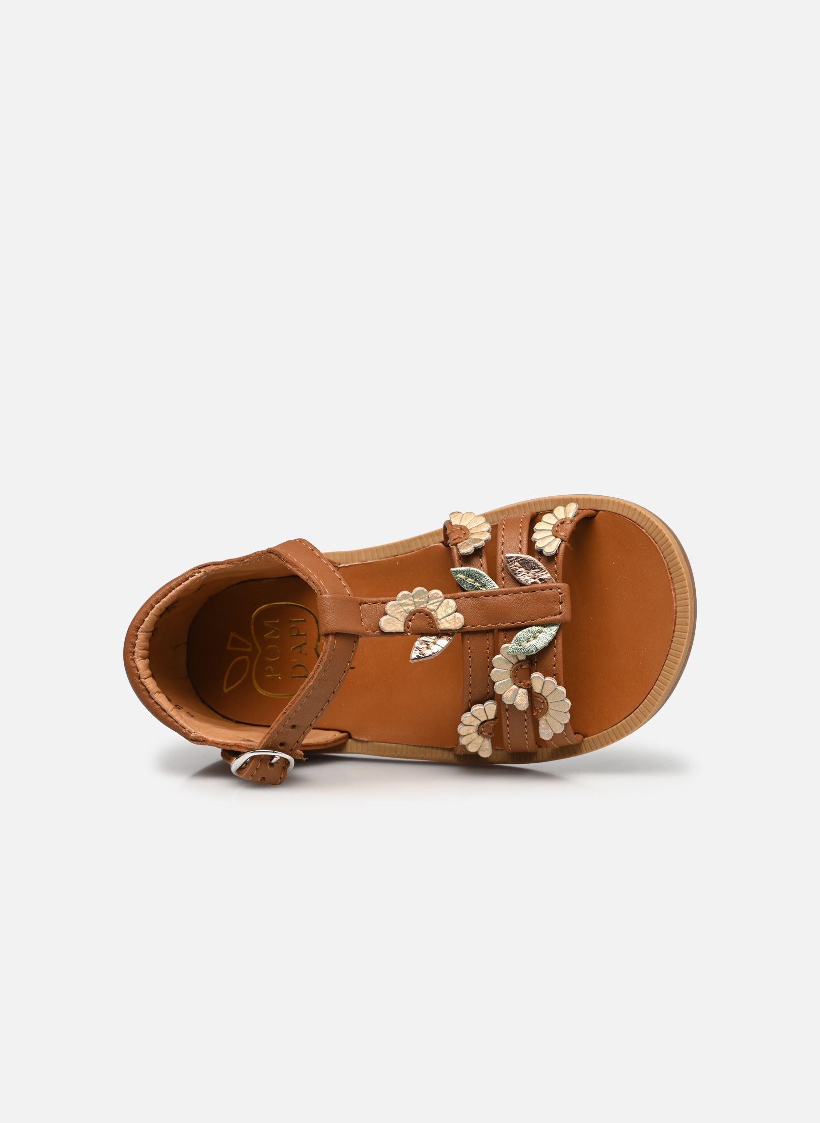 Sandalen Poppy Multi Daisy mädchen braun Pom d Api Sandalen Poppy Multi Daisy mädchen braun CAMEL