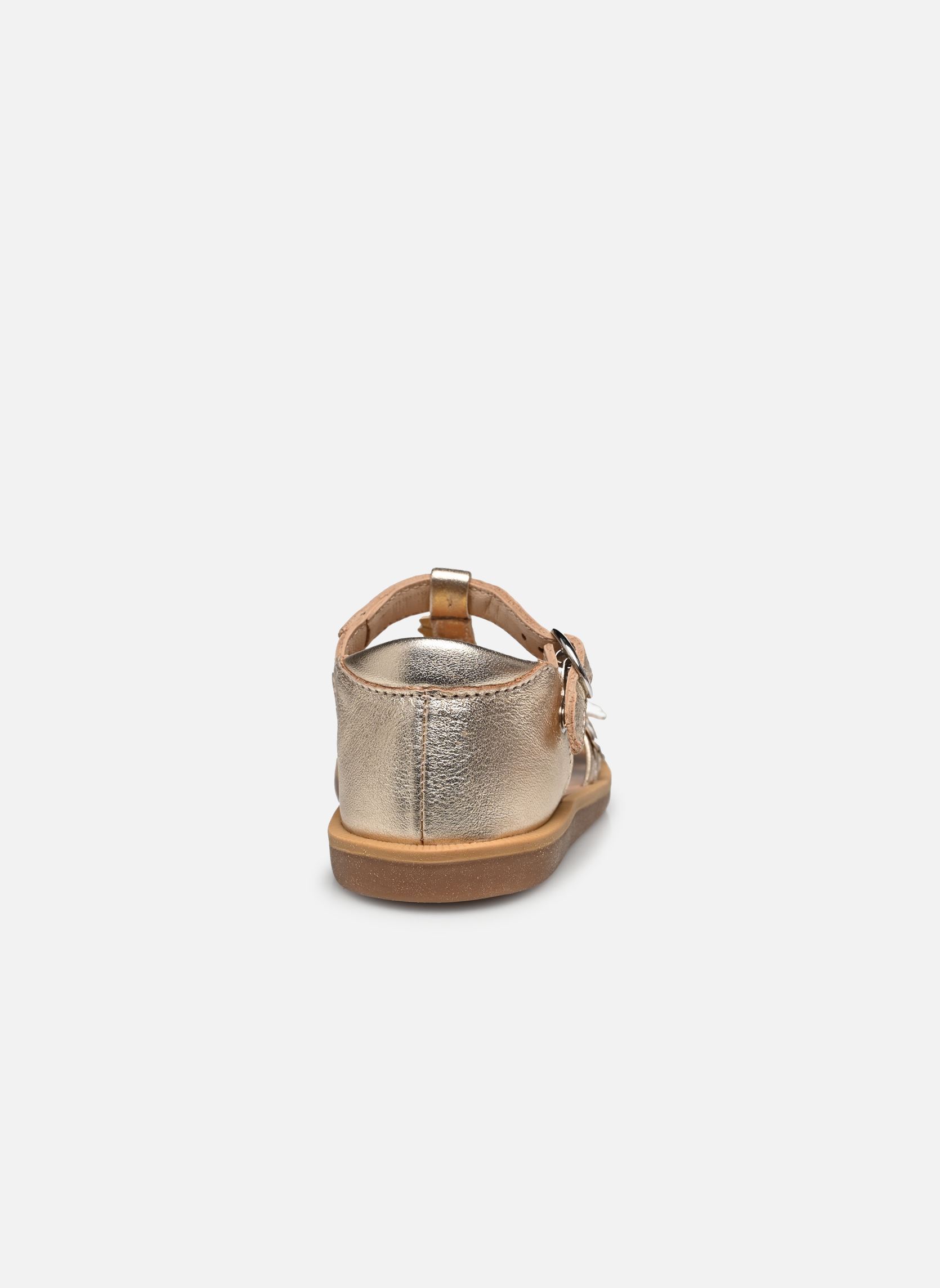 Sandali Poppy Multi Daisy bambina oro e bronzo Pom d Api Sandali Poppy Multi Daisy bambina oro e bronzo PLATINE-MULTI