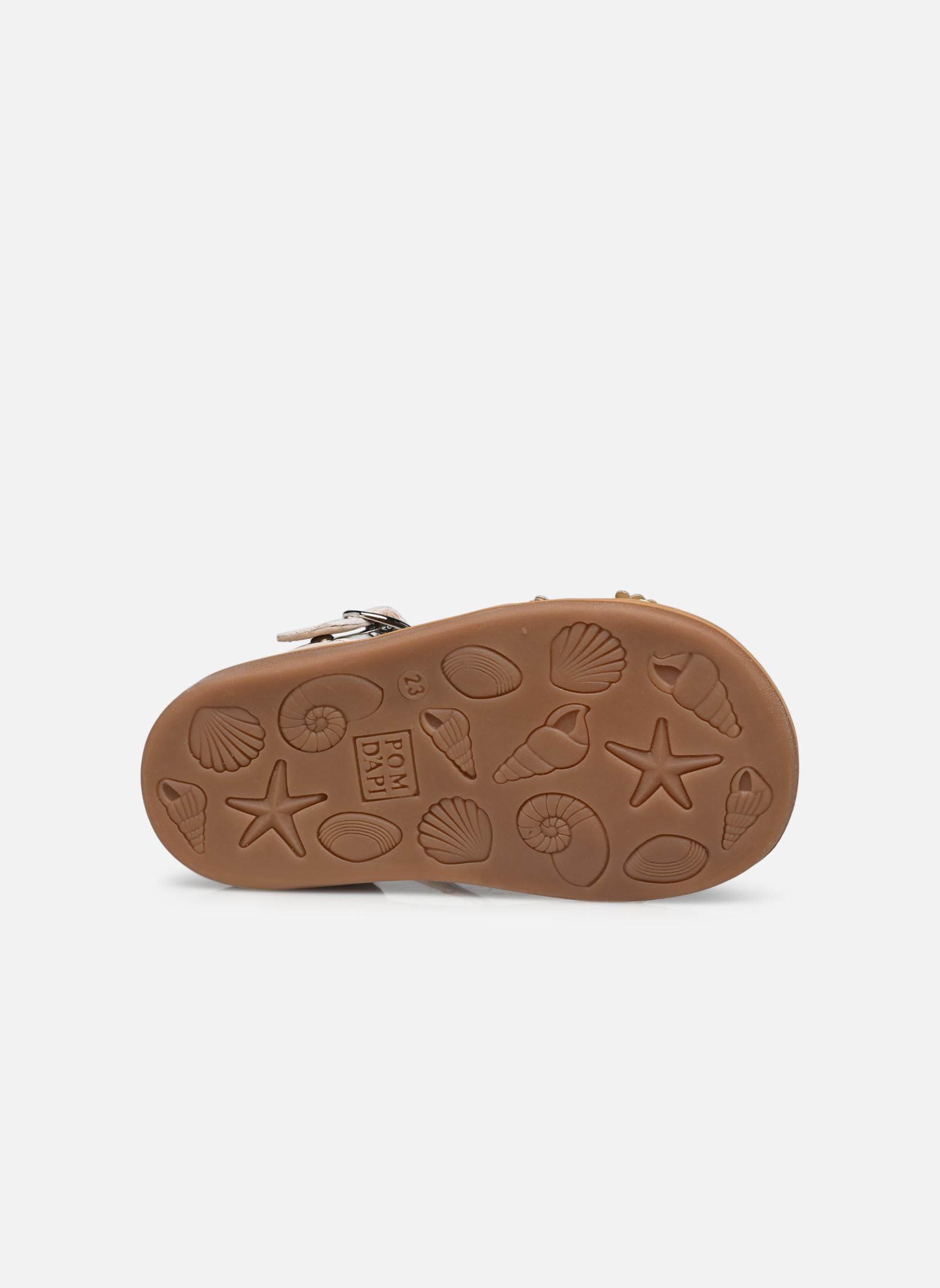 Sandalias Poppy Multi Daisy niña blanco Pom d Api Sandalias Poppy Multi Daisy niña blanco CREMA-MULTI