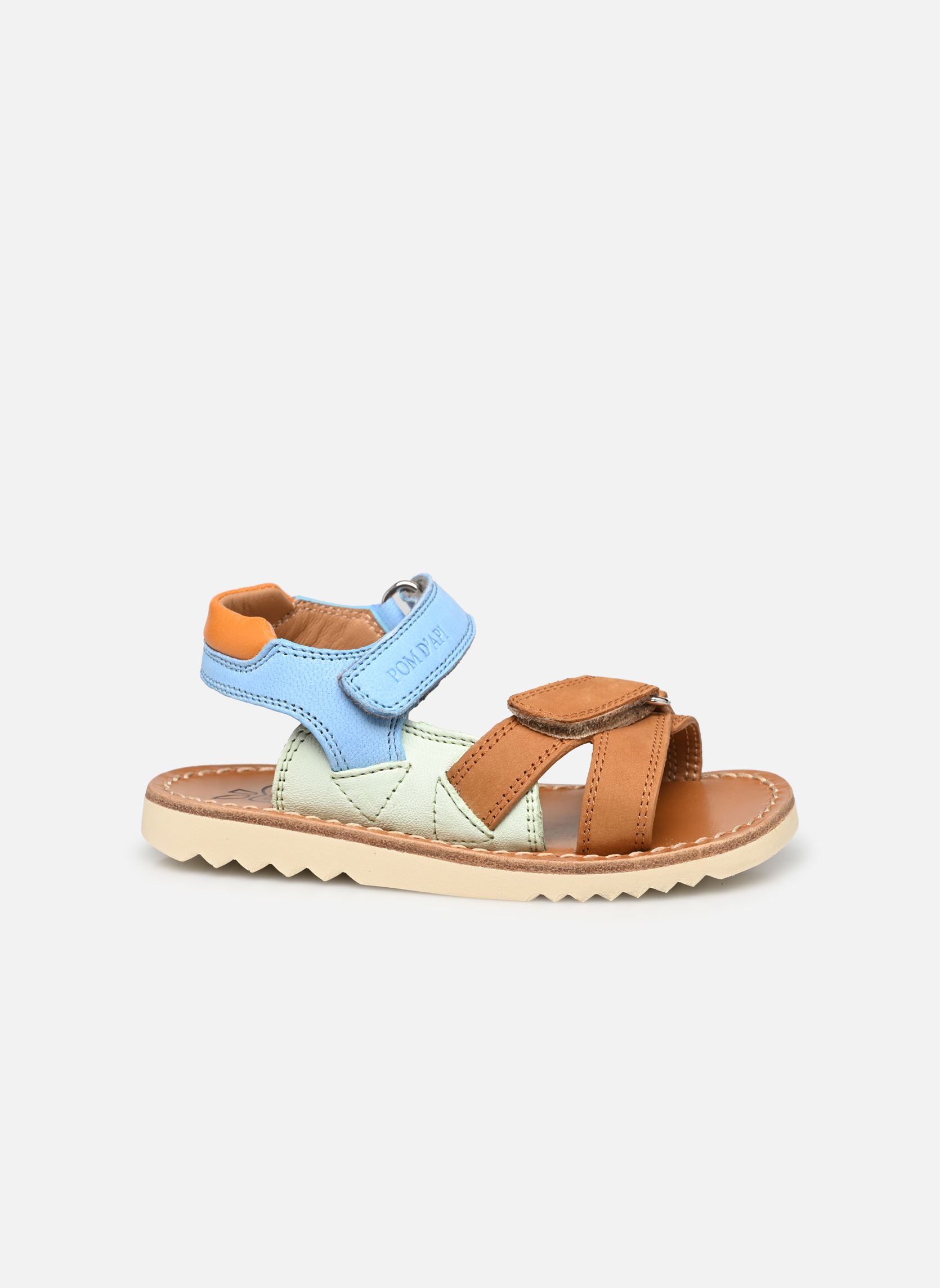 Sandalen Waff Jimy jungen mehrfarbig Pom d Api Sandalen Waff Jimy jungen mehrfarbig CAMEL-AZUR