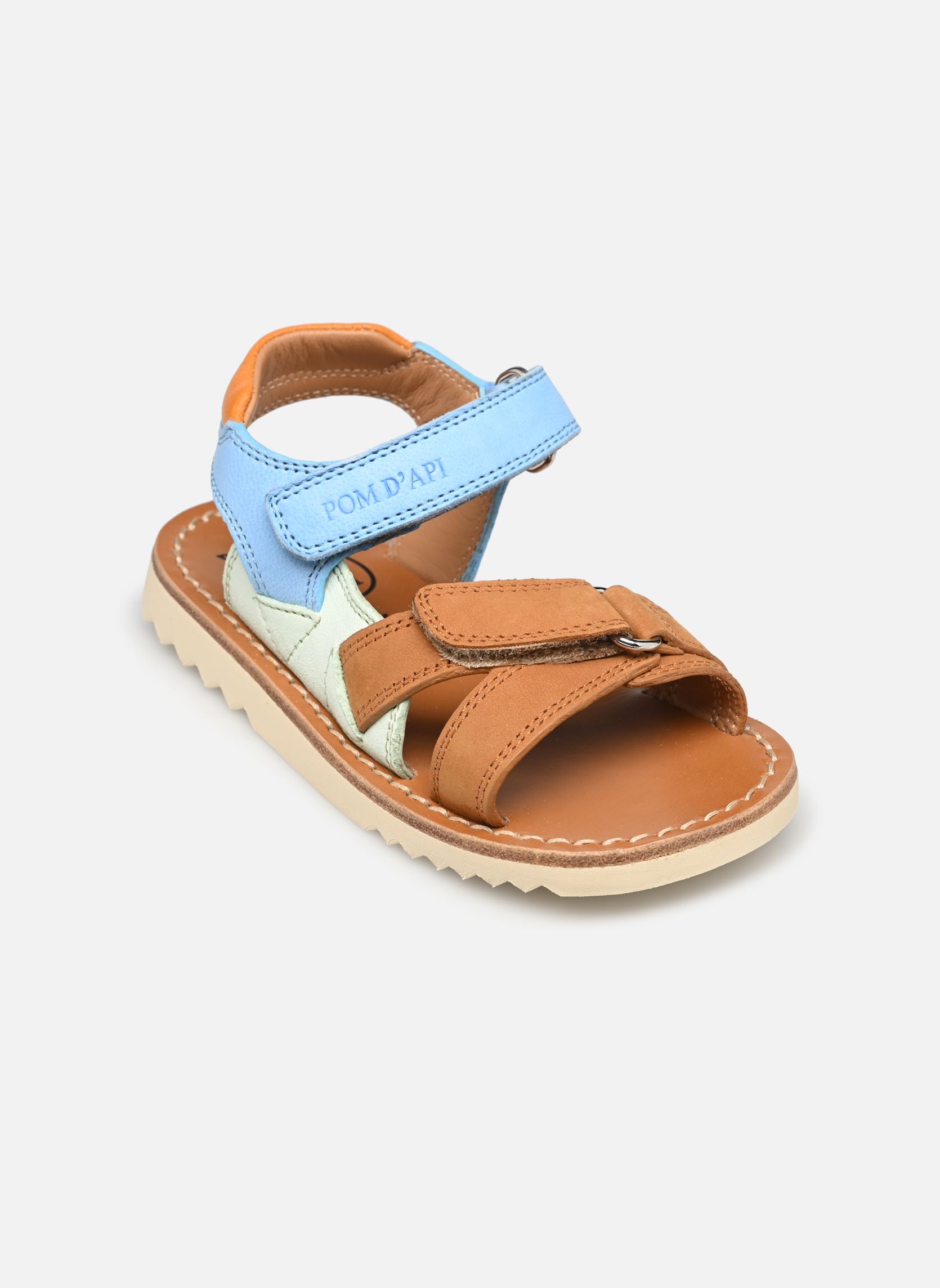 Sandalen Waff Jimy jungen mehrfarbig Pom d Api Sandalen Waff Jimy jungen mehrfarbig CAMEL-AZUR