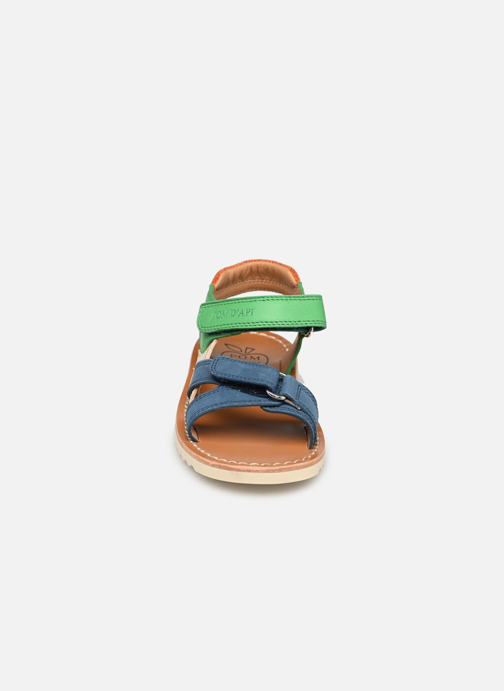 Sandales Waff Jimy garçon multicolore Pom d Api Sandales Waff Jimy garçon multicolore DENIM-VERT