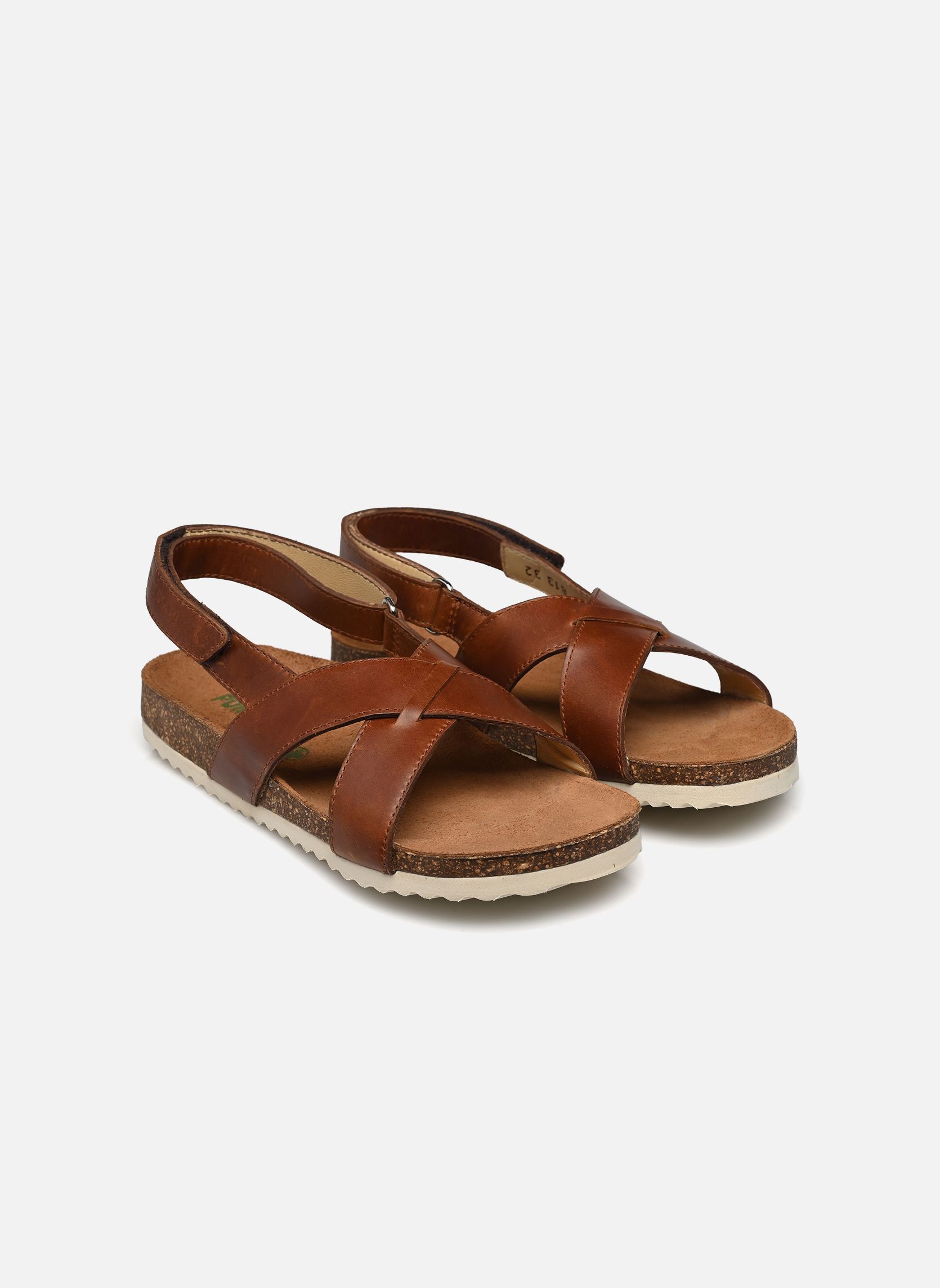 Sandalen Groot Cross jongens bruin Pom d Api Sandalen Groot Cross jongens bruin MARRON