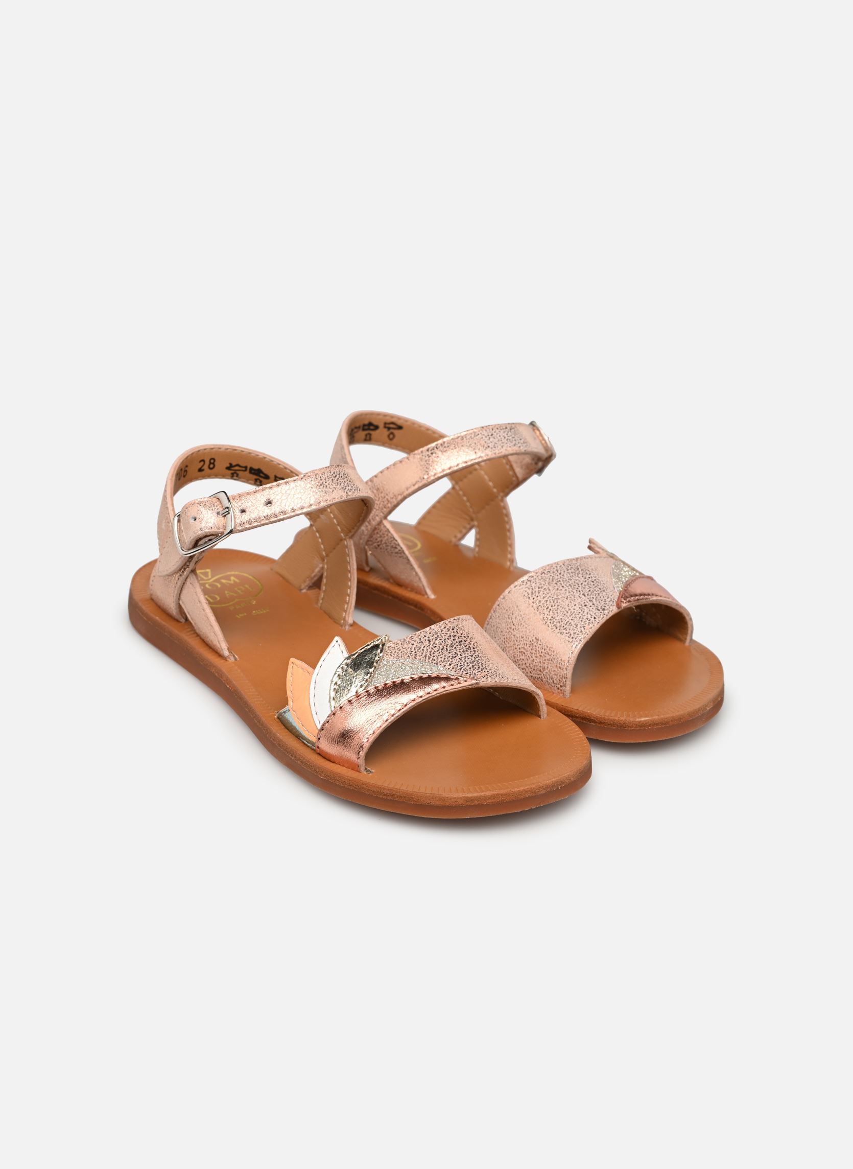 Sandalen Plagette Ara mädchen rosa Pom d Api Sandalen Plagette Ara mädchen rosa NUDE