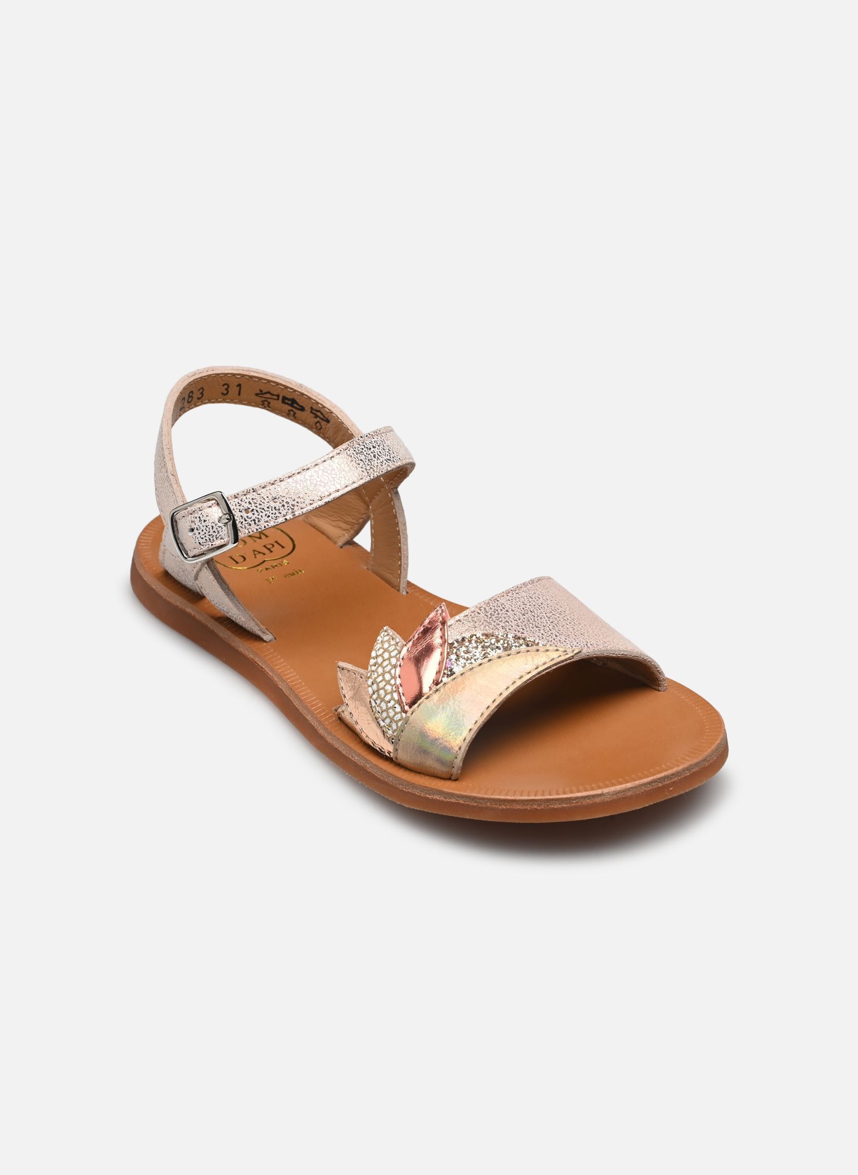 Sandalen Plagette Ara meisjes roze Pom d Api Sandalen Plagette Ara meisjes roze NUDE-MULTI