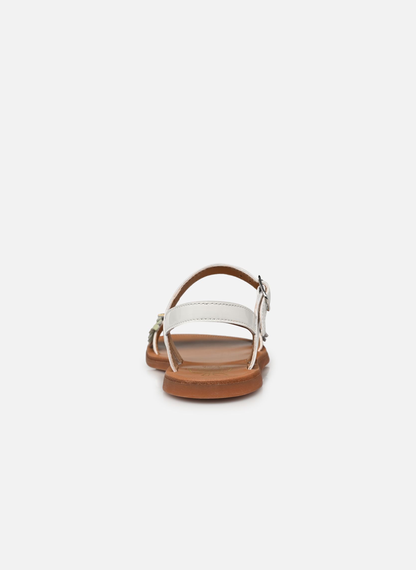 Sandalen Plagette Multi Flo meisjes wit Pom d Api Sandalen Plagette Multi Flo meisjes wit BLANC-MULTICO