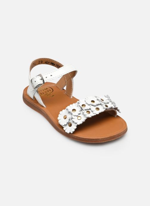 Pom d Api Sandales Plagette Multi Flo fille blanc