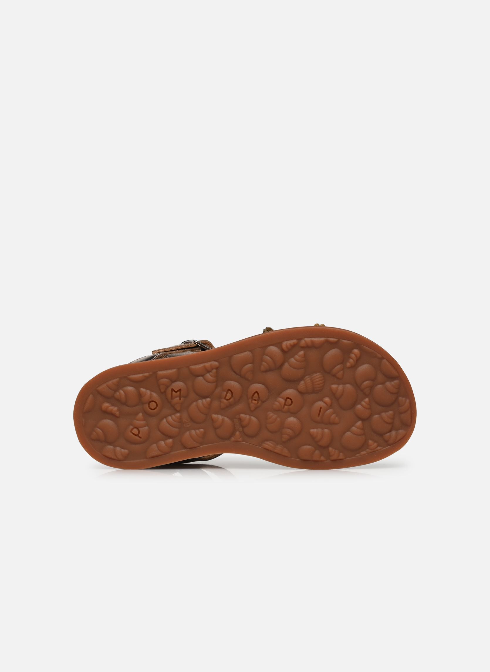 Sandalen Plagette Multi Daisy mädchen silber Pom d Api Sandalen Plagette Multi Daisy mädchen silber ORO PALLA