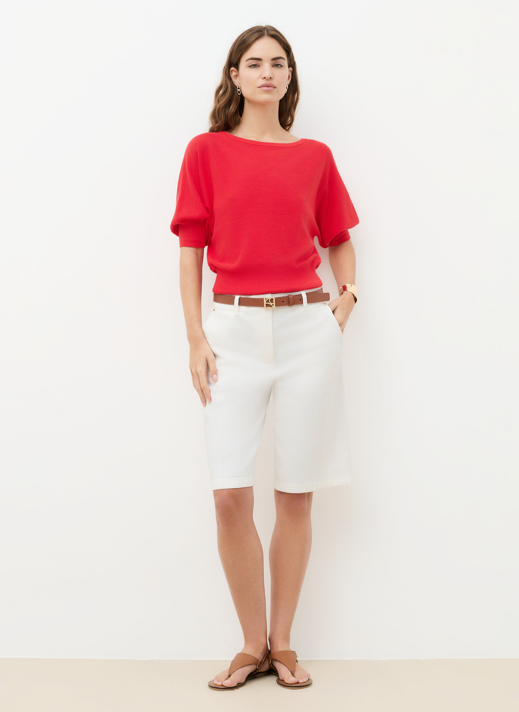 Pulls UK047-JOAN femme rouge Caroll Pulls UK047-JOAN femme rouge Rouge