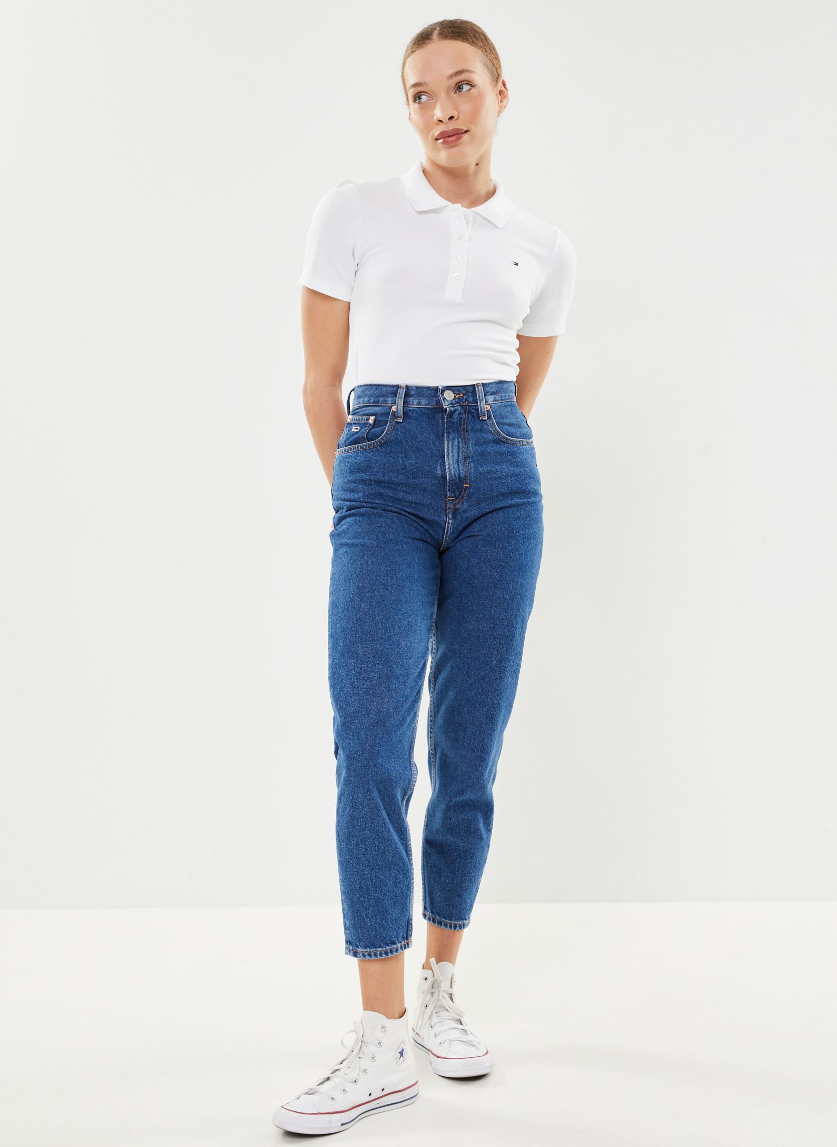 Weite Jeans Mom Jean Uhr Tprd No damen blau Tommy Jeans Weite Jeans Mom Jean Uhr Tprd No damen blau DENIM MEDIUM