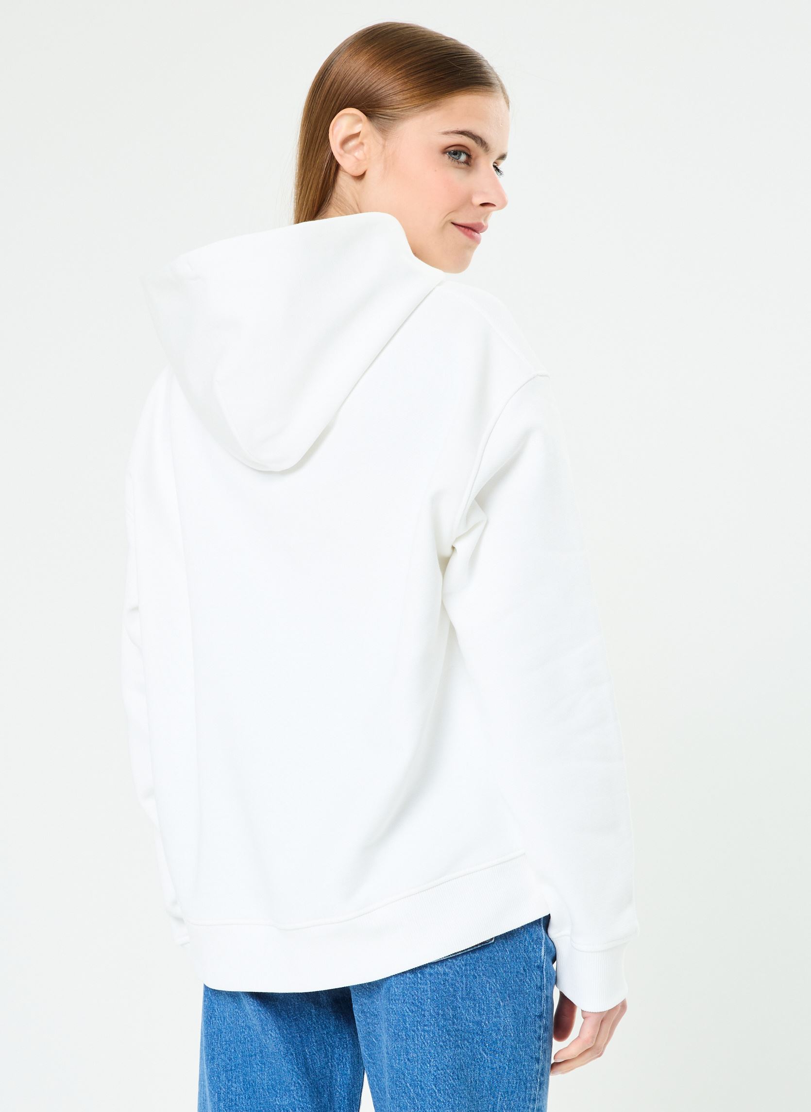 Sweats à capuche Tjw Bxy Badge Hoodie femme blanc Tommy Jeans Sweats à capuche Tjw Bxy Badge Hoodie femme blanc WHITE
