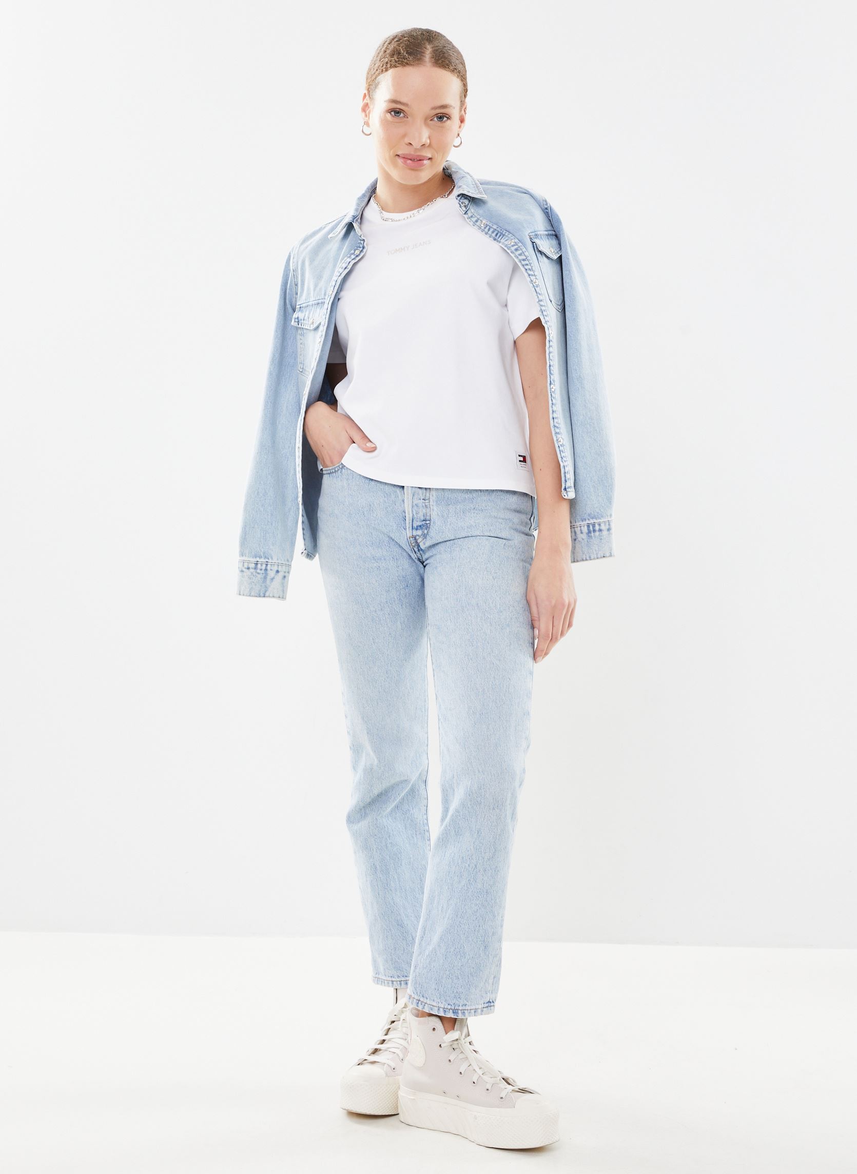 Camisetas de manga corta Tjw Bxy New Classics mujer blanco Tommy Jeans Camisetas de manga corta Tjw Bxy New Classics mujer blanco WHITE
