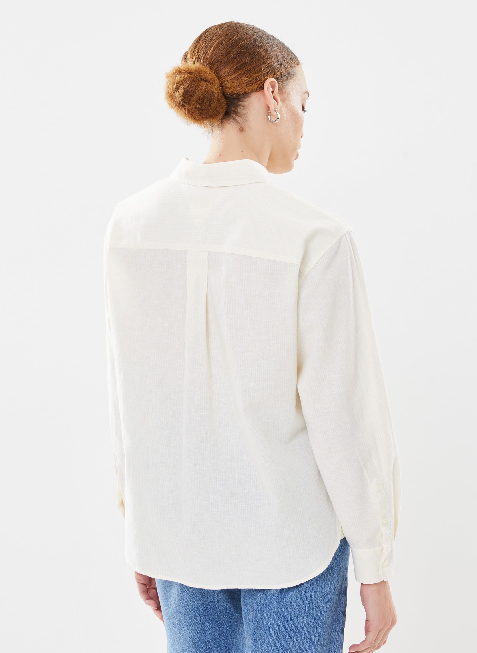 Chemises manches longues Tjw Boxy Stripe Line femme jaune Tommy Jeans Chemises manches longues Tjw Boxy Stripe Line femme jaune LEMON ZEST / STRIPE