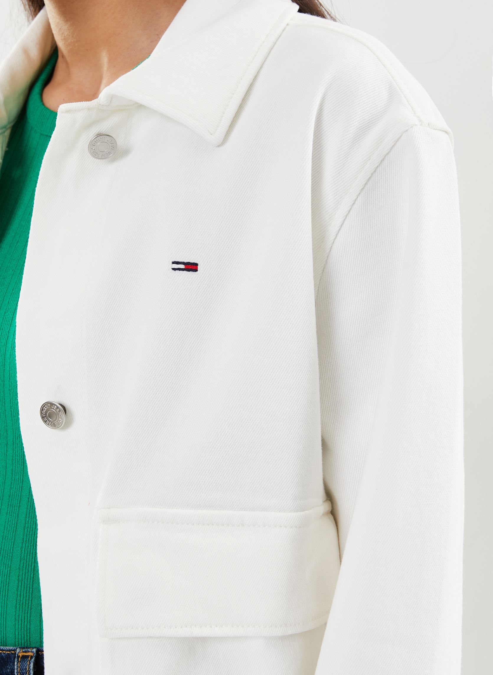 Blousons Tjw Gmd Cotton Jacke femme blanc Tommy Jeans Blousons Tjw Gmd Cotton Jacke femme blanc ANCIENT WHITE