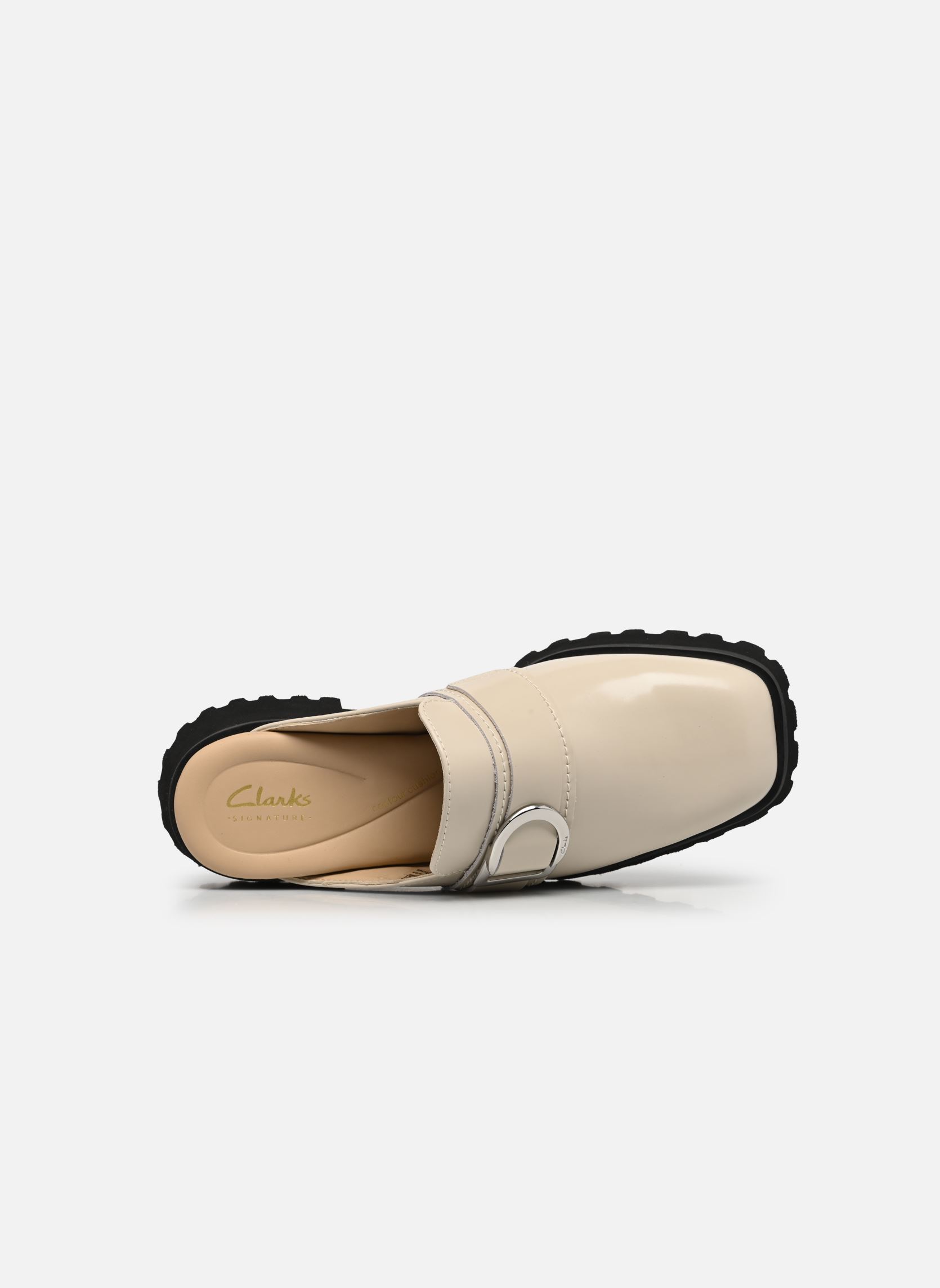 Pantoletten und Clogs Stayso Free damen weiß Clarks Pantoletten und Clogs Stayso Free damen weiß IVORY LEATHER