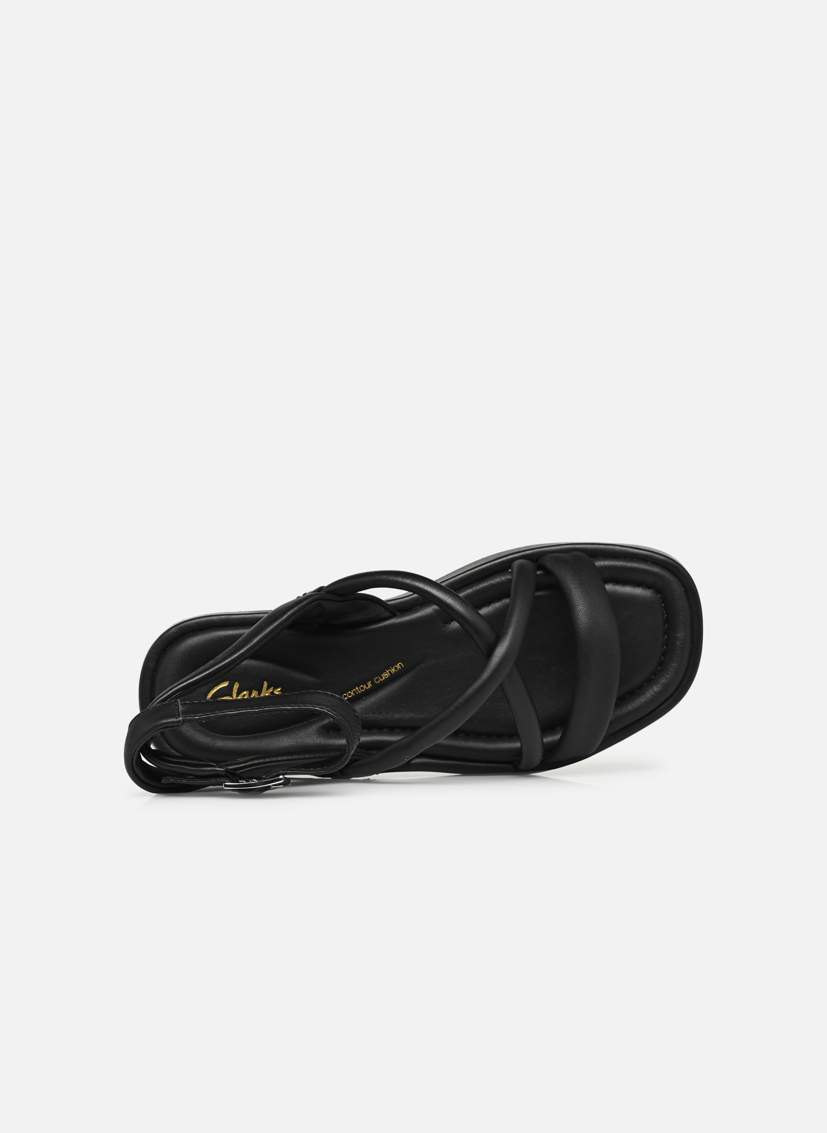 Sandales plates Alda Cross femme noir Clarks Sandales plates Alda Cross femme noir BLACK LEATHER