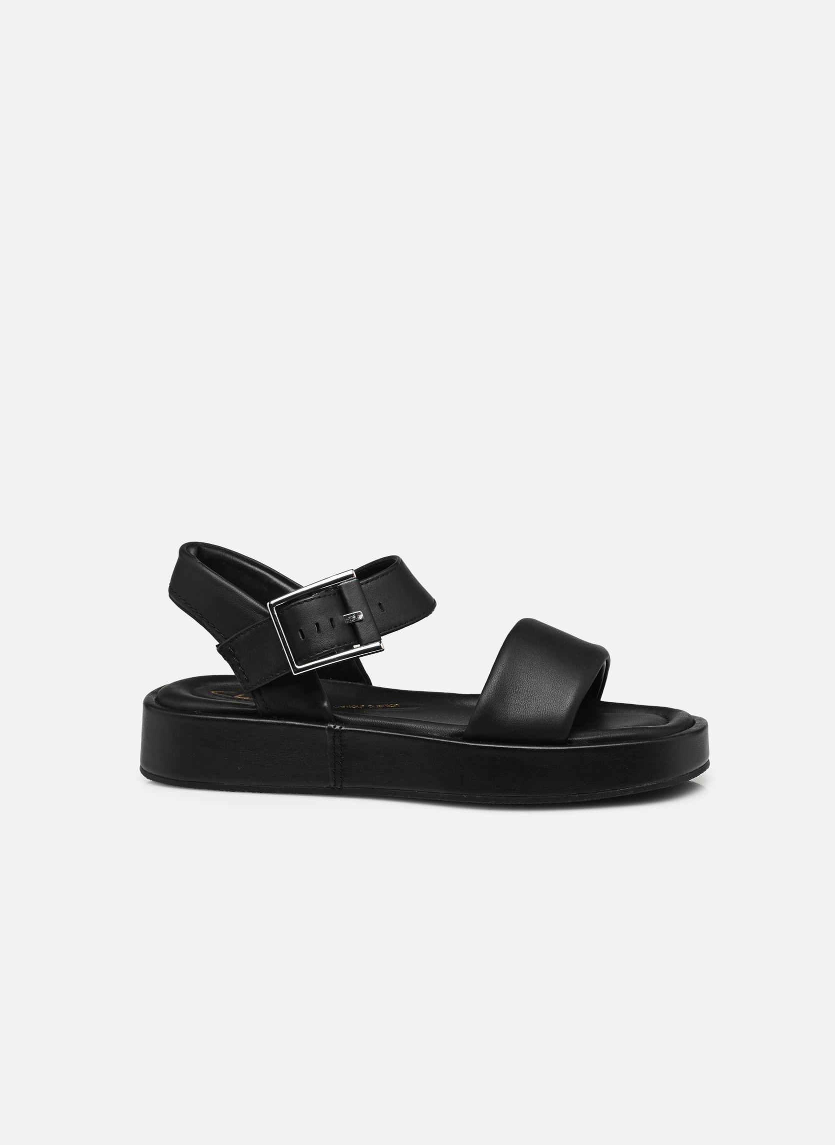 Sandales plates Alda Strap femme noir Clarks Sandales plates Alda Strap femme noir Black leather
