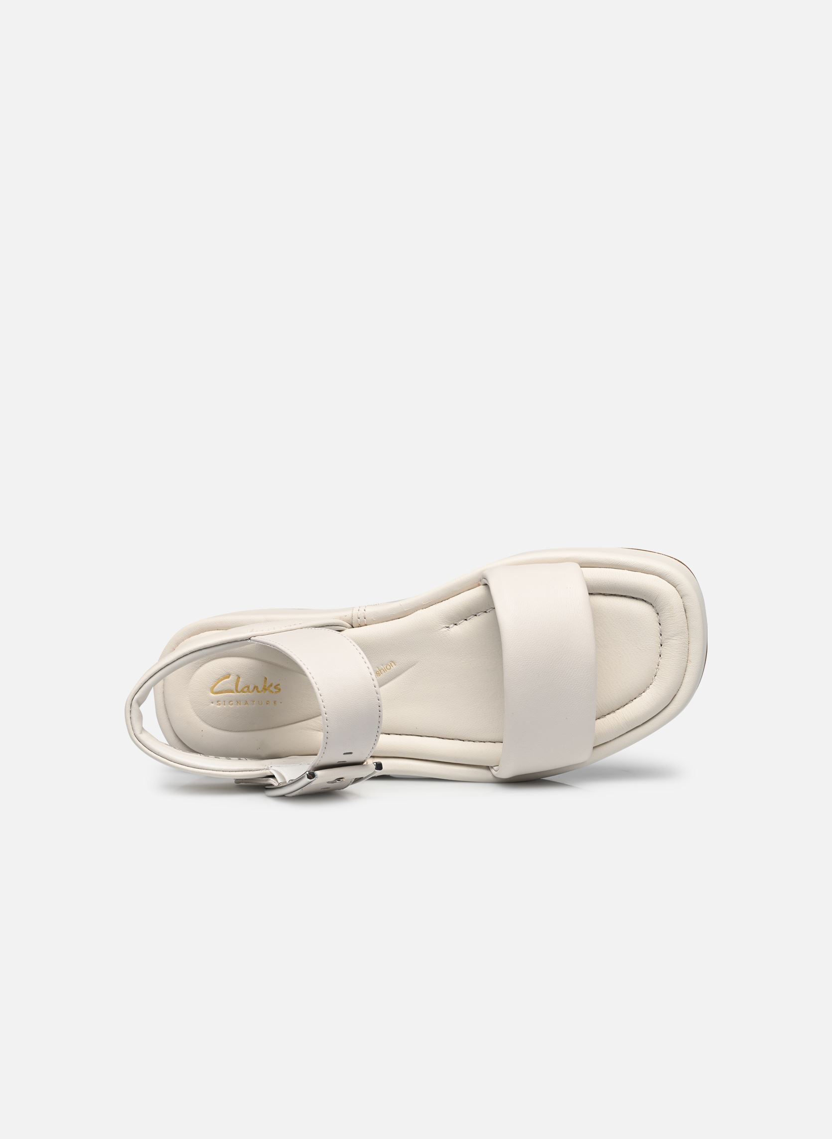 Flache Sandalen Alda Strap damen weiß Clarks Flache Sandalen Alda Strap damen weiß OFF WHITE LEA