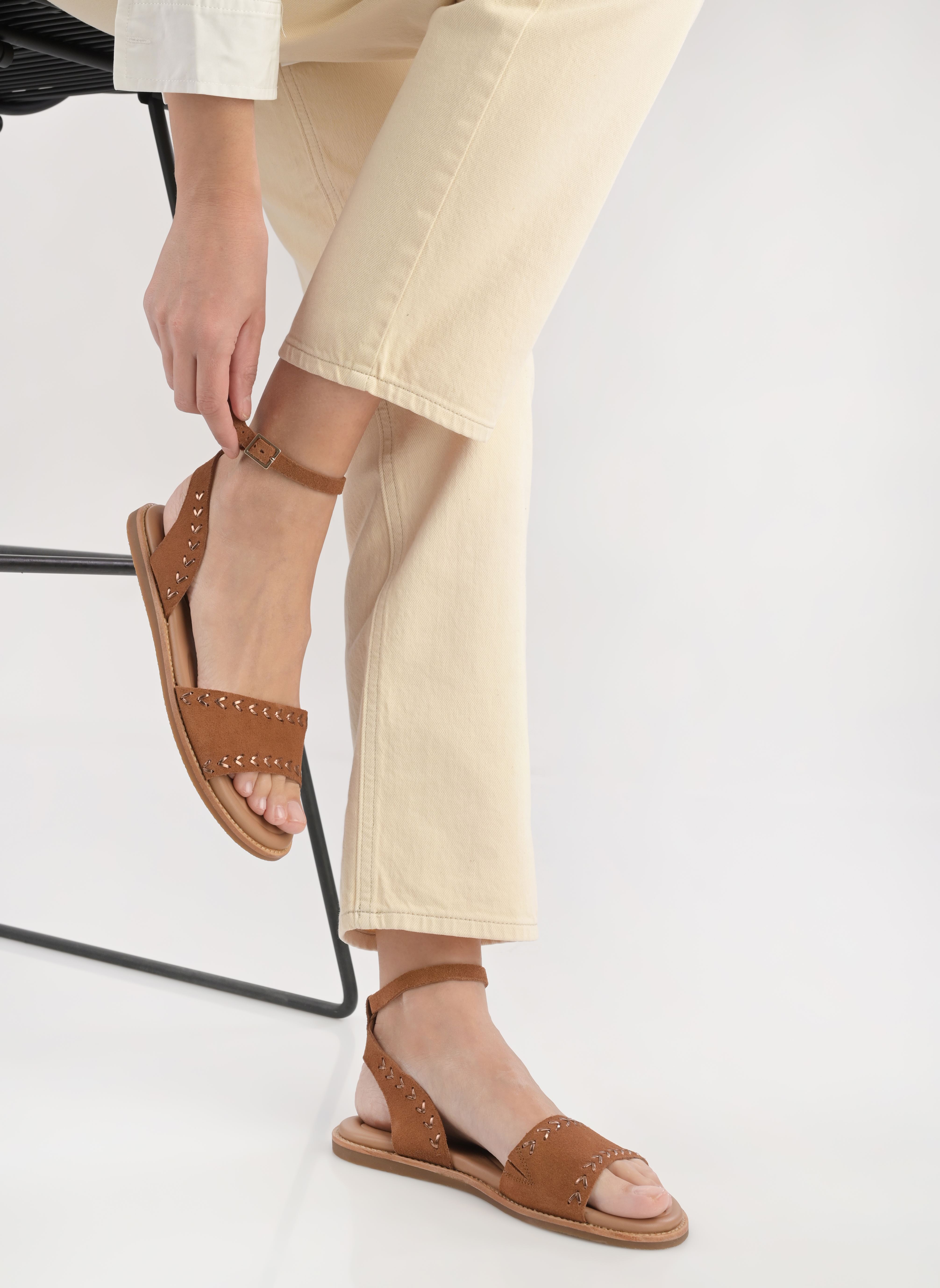 Sandalias planas Maritime May mujer marrón Clarks Sandalias planas Maritime May mujer marrón TAN SUEDE