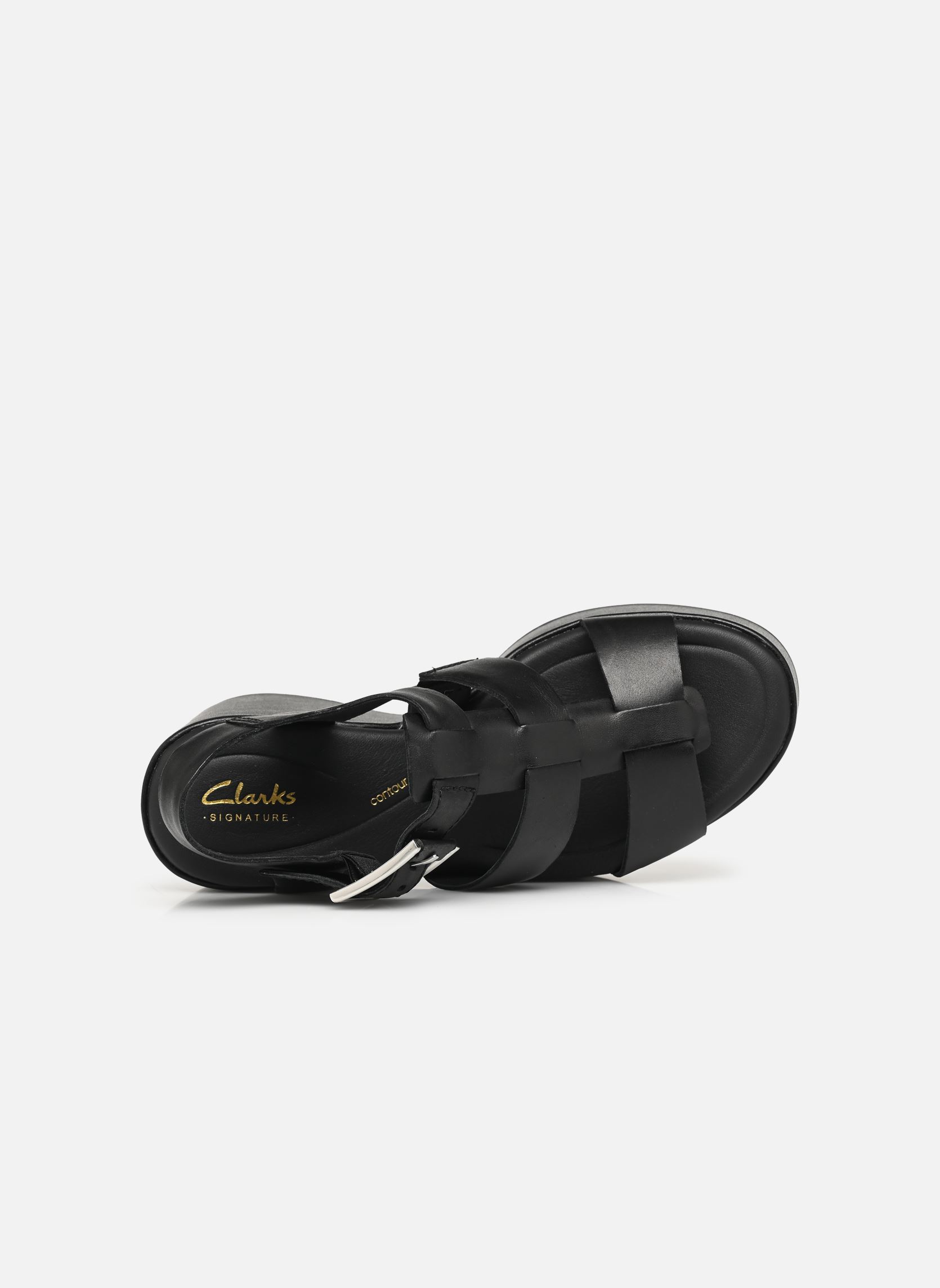 Keil- und Plateausandalen Manon Cove damen schwarz Clarks Keil- und Plateausandalen Manon Cove damen schwarz BLACK LEATHER