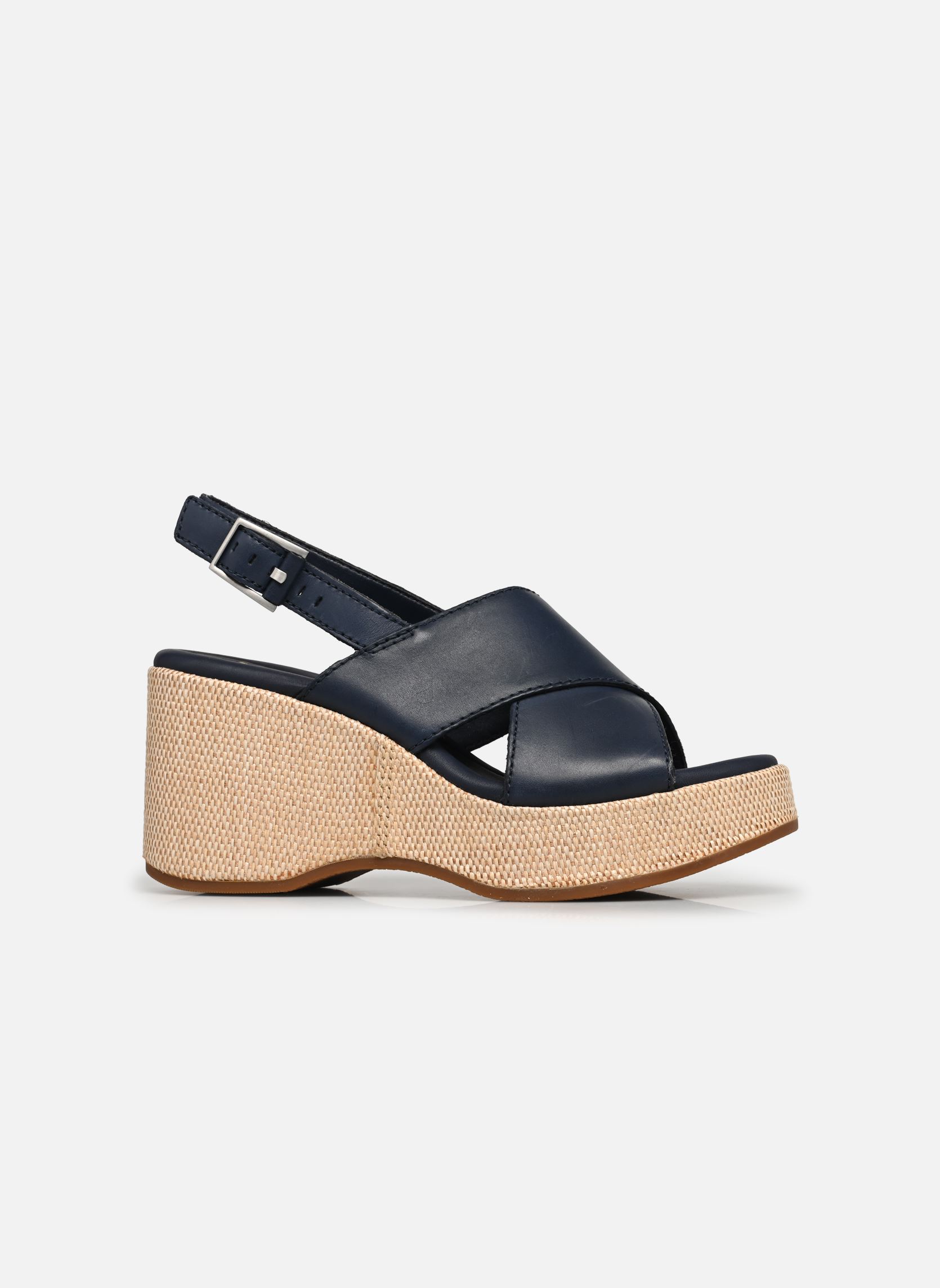 Sandali con zeppa e plateau Manon Wish donna blu Clarks Sandali con zeppa e plateau Manon Wish donna blu NAVY LEATHER