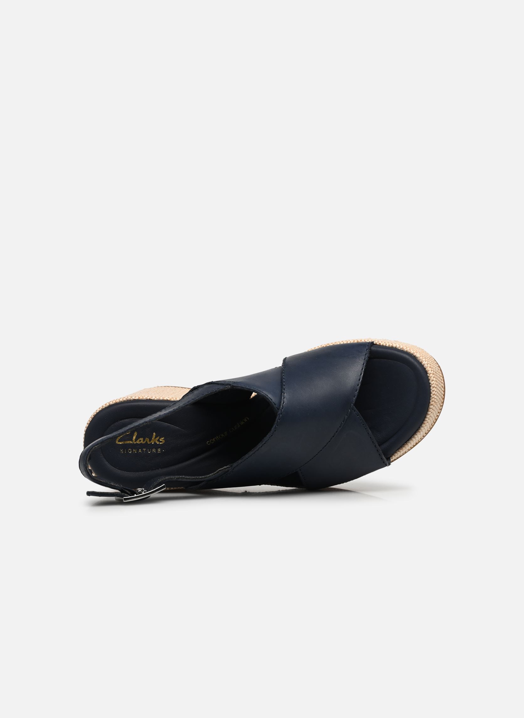 Sandali con zeppa e plateau Manon Wish donna blu Clarks Sandali con zeppa e plateau Manon Wish donna blu NAVY LEATHER